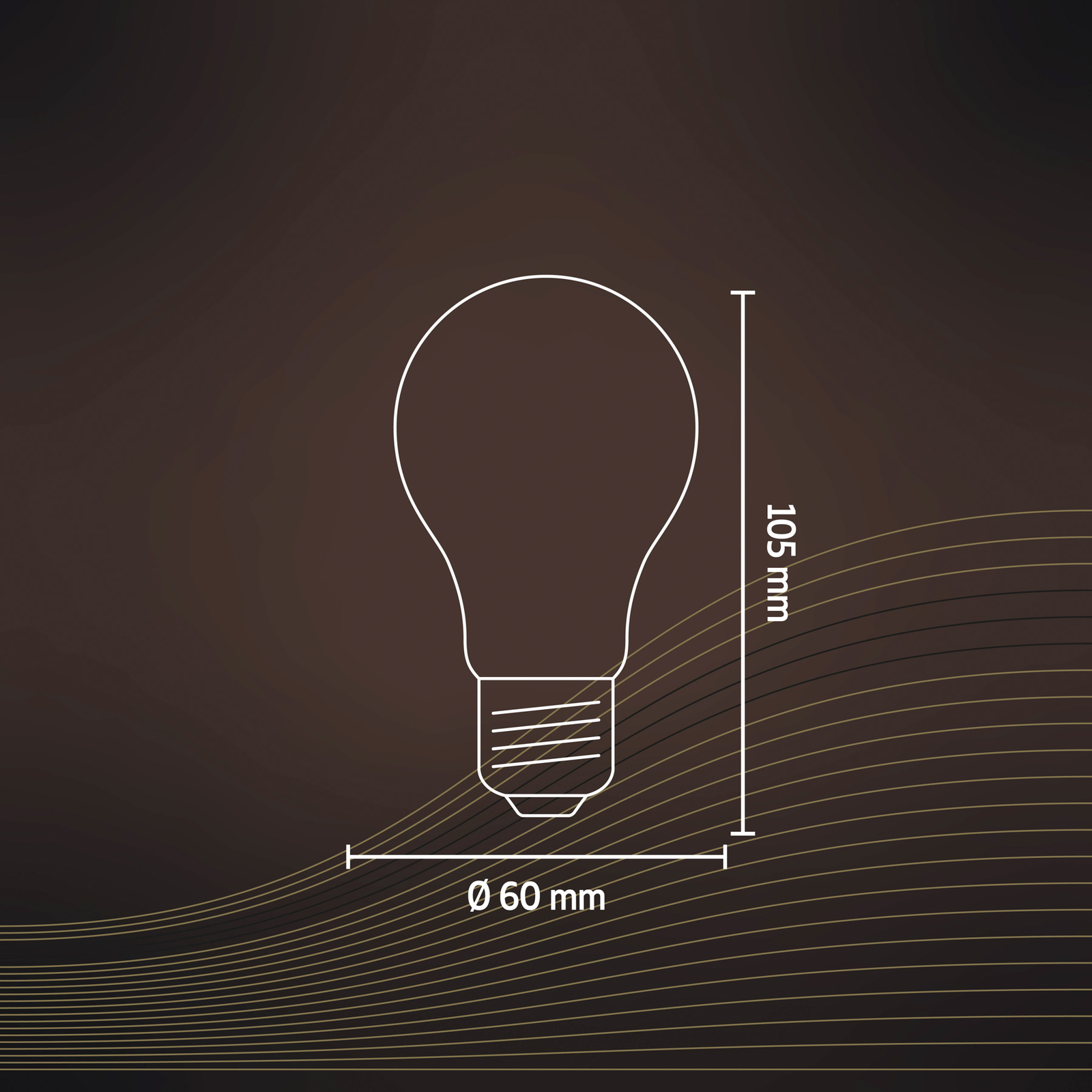 Calex Smart LED-Lampe E27 A60 7W Filament CCT