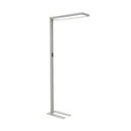 LED-Büro-Stehleuchte MAULsenja, silberfarben, Sensor, 196 cm