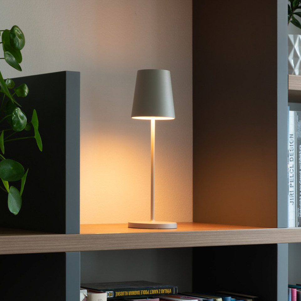 SLV Vinolina Two Portable bordslampa 3-stegs IP65, vit från SLV