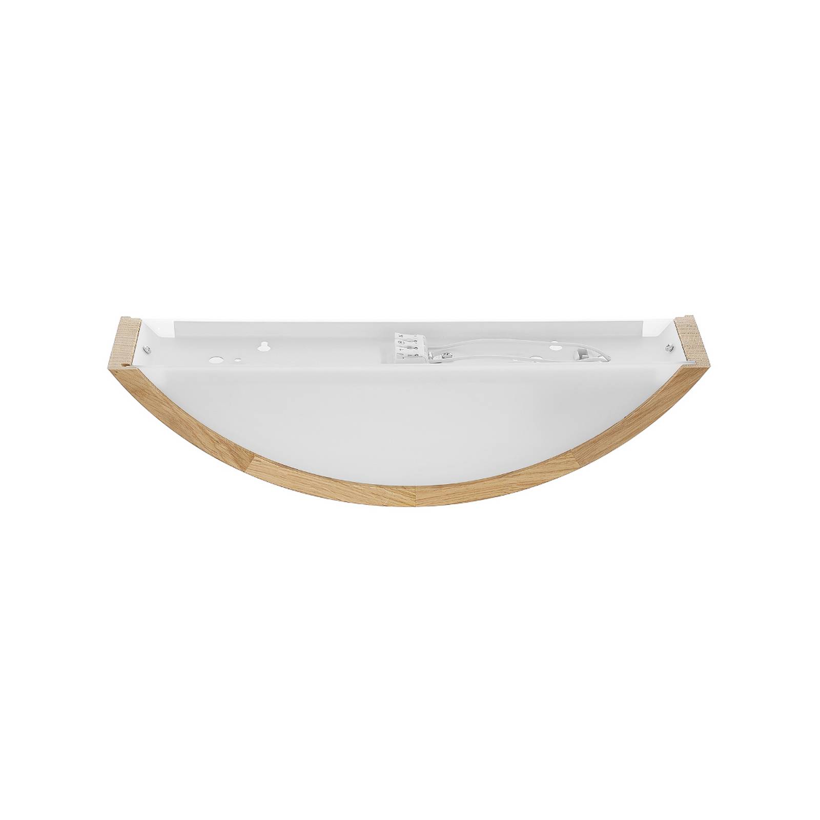 Wandleuchte Cleo D1DR410, Eichenholz, 41 cm lang, E27 günstig online kaufen