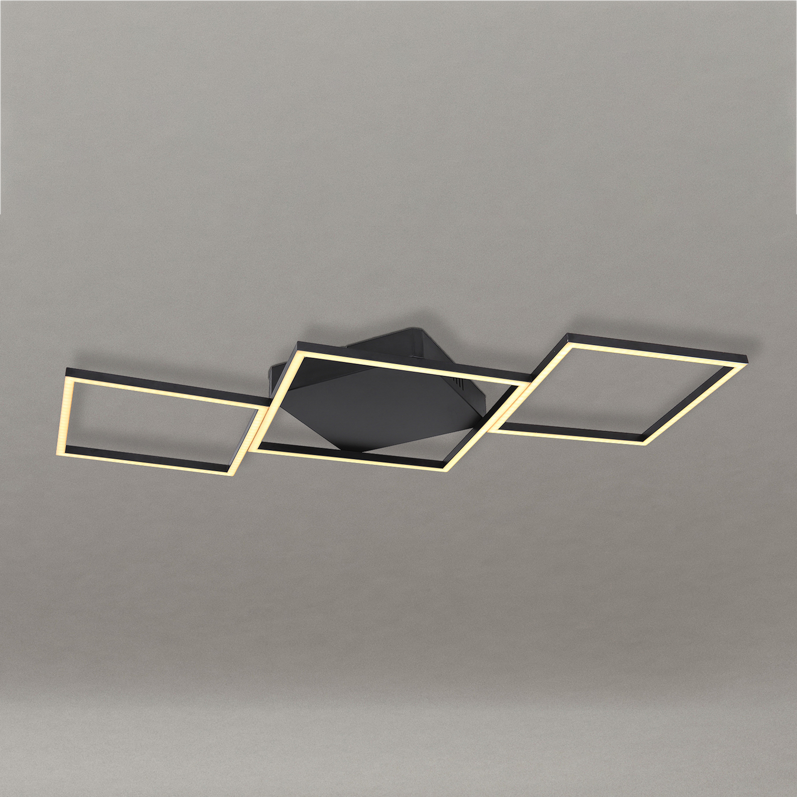 LED-kattovalaisin Kurio, 3-lamppuinen, musta