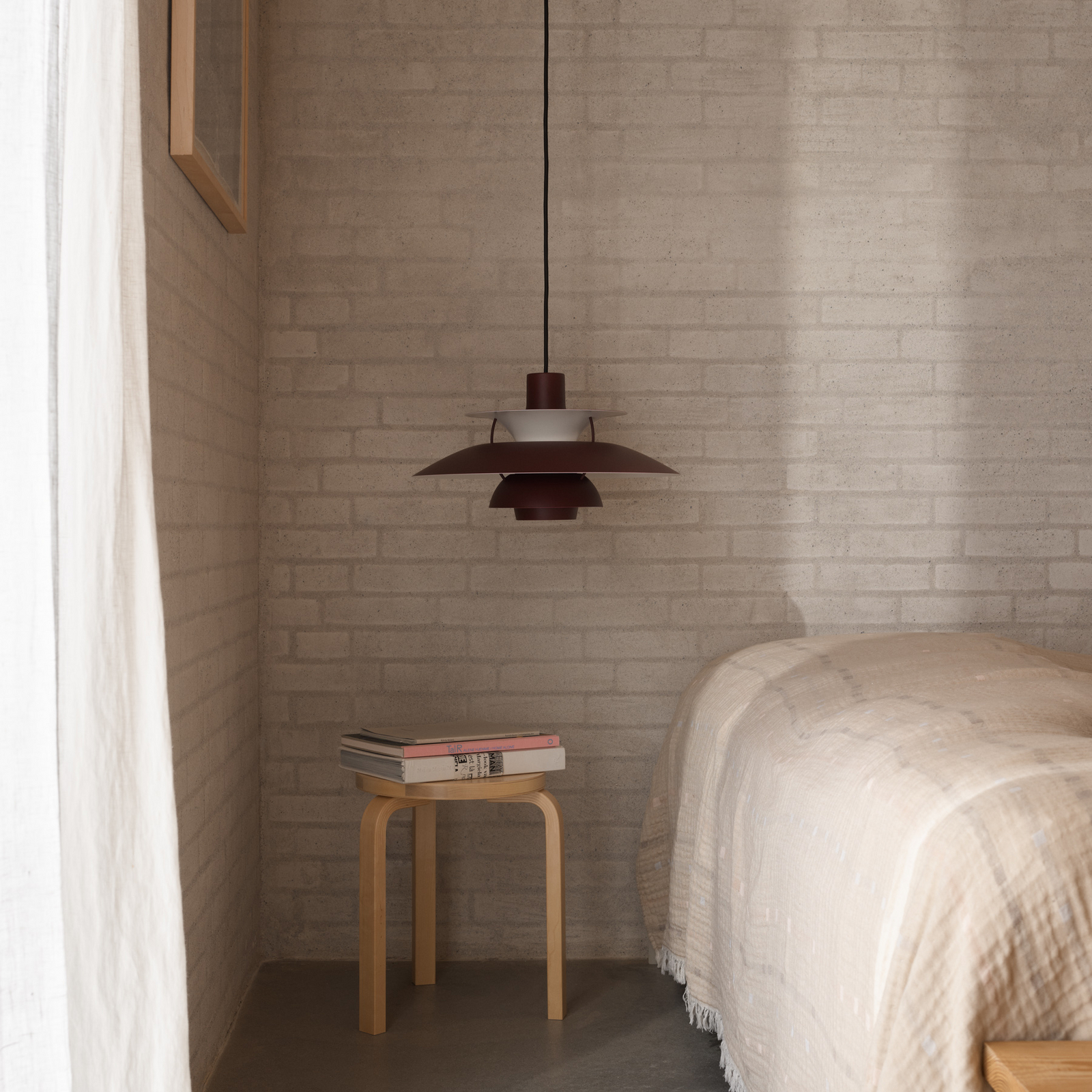 PH 5 Lámpara Colgante Monochrome Burgundy - Louis Poulsen