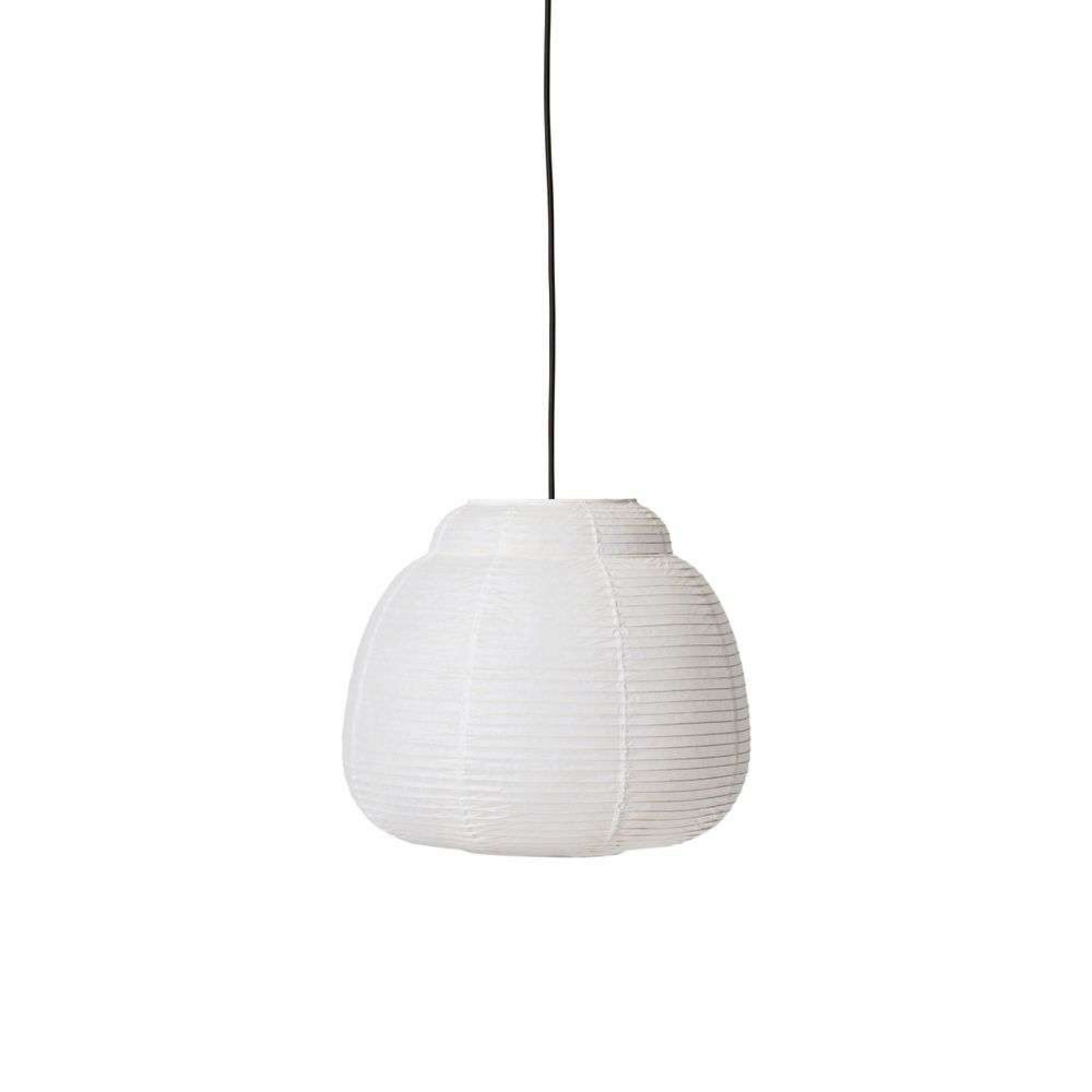 Papier Single Lampada a Sospensione Ø40 White - Made By Hand