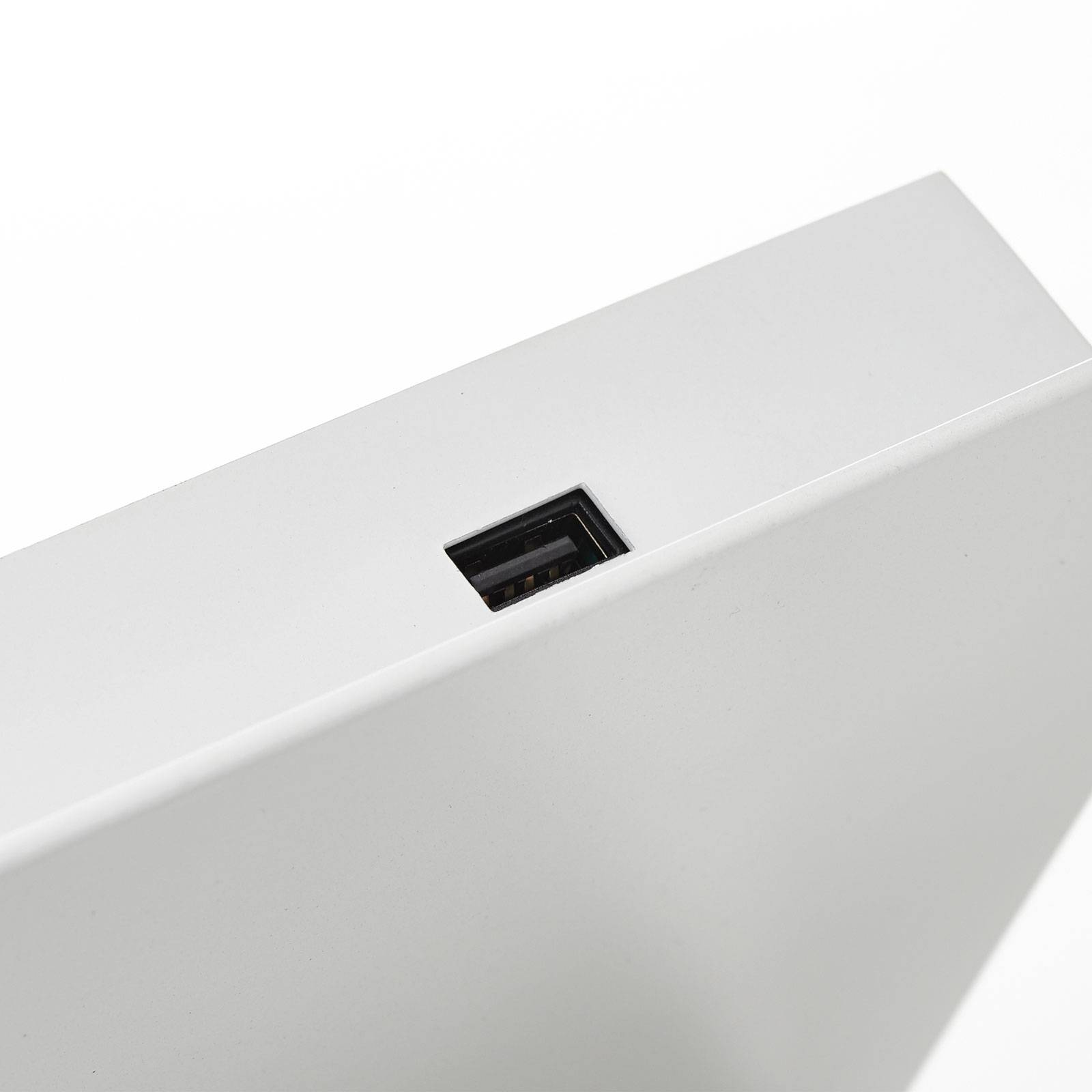 Nowoczesna lampa ścienna LED Suau z gniazdem USB