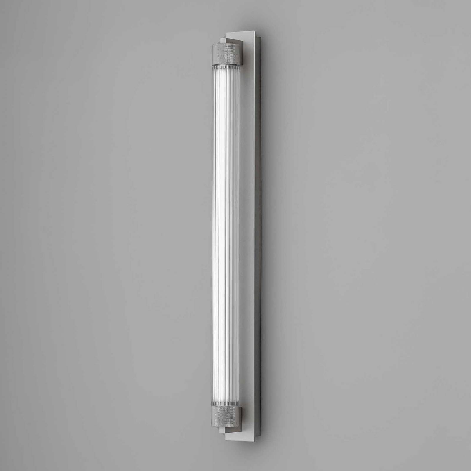 OLEV LED-Wandlampe CHARMER, titan, Metall/Glas, 2.700 K IP44 günstig online kaufen