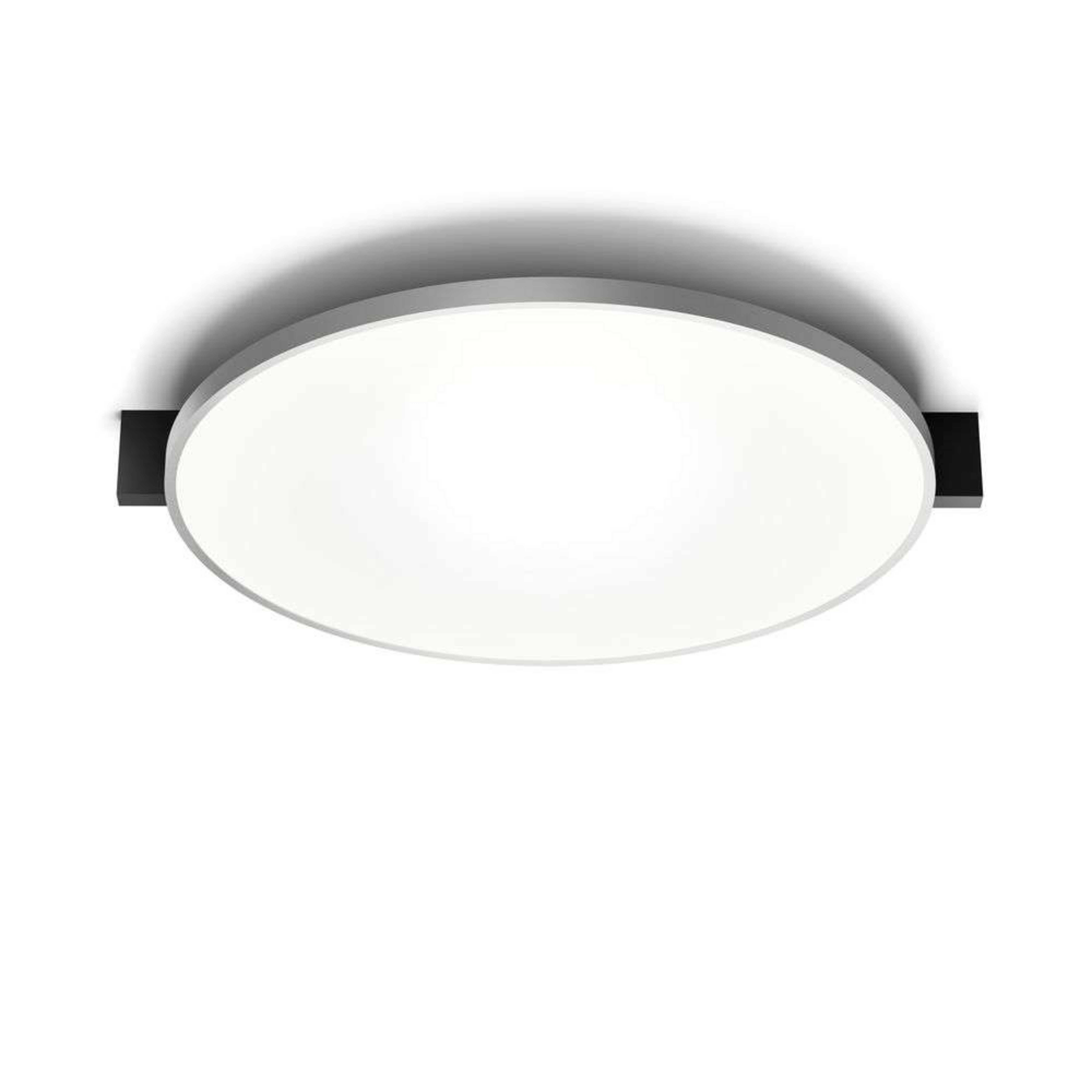 Inlay Round C3 Deckenlampe, schwarz/silber - Light-Point