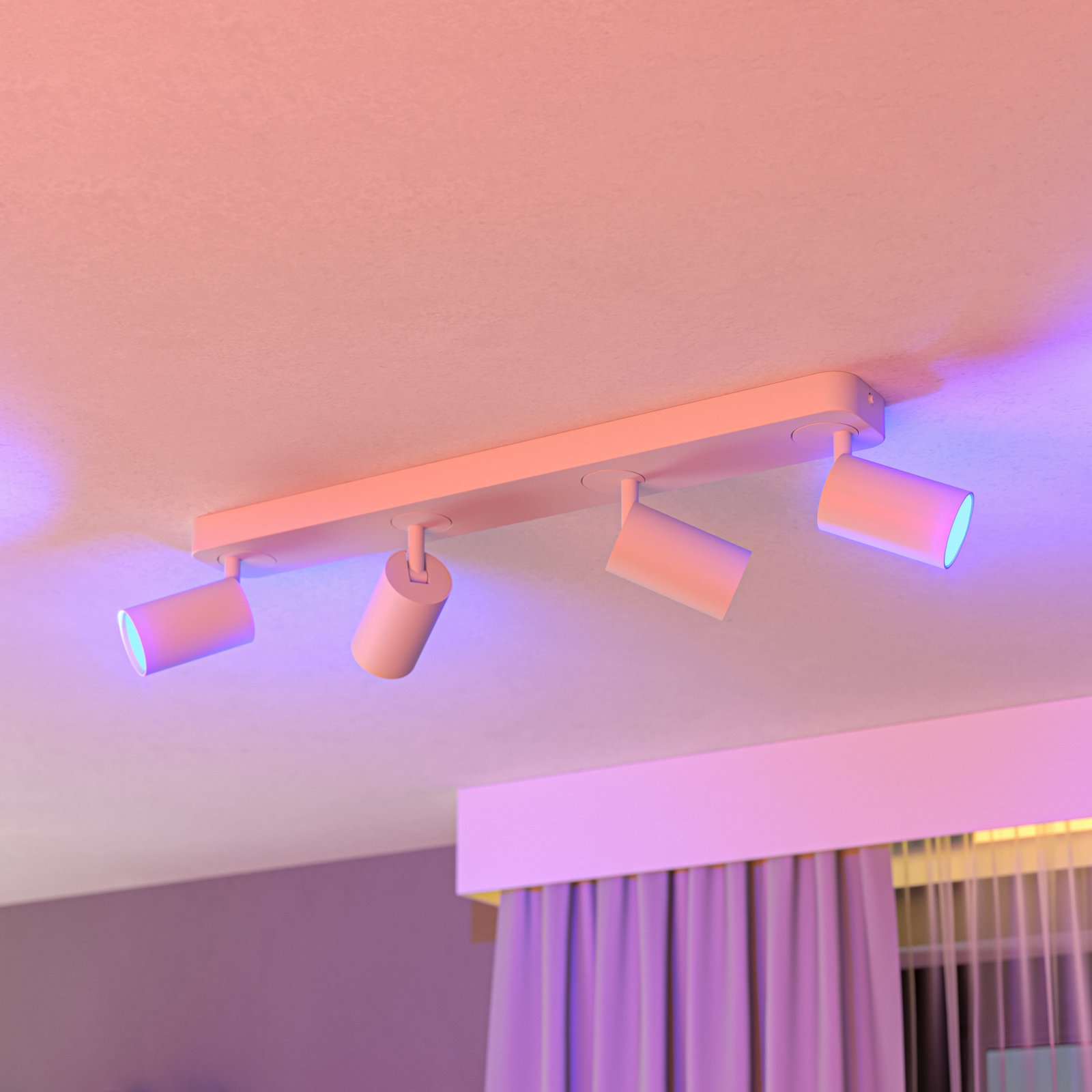 EGLO connect Telimbela-Z loftspot 4 lyskilder hvid EGLO connect Telimbela-Z loftspot 4 lyskilder hvid