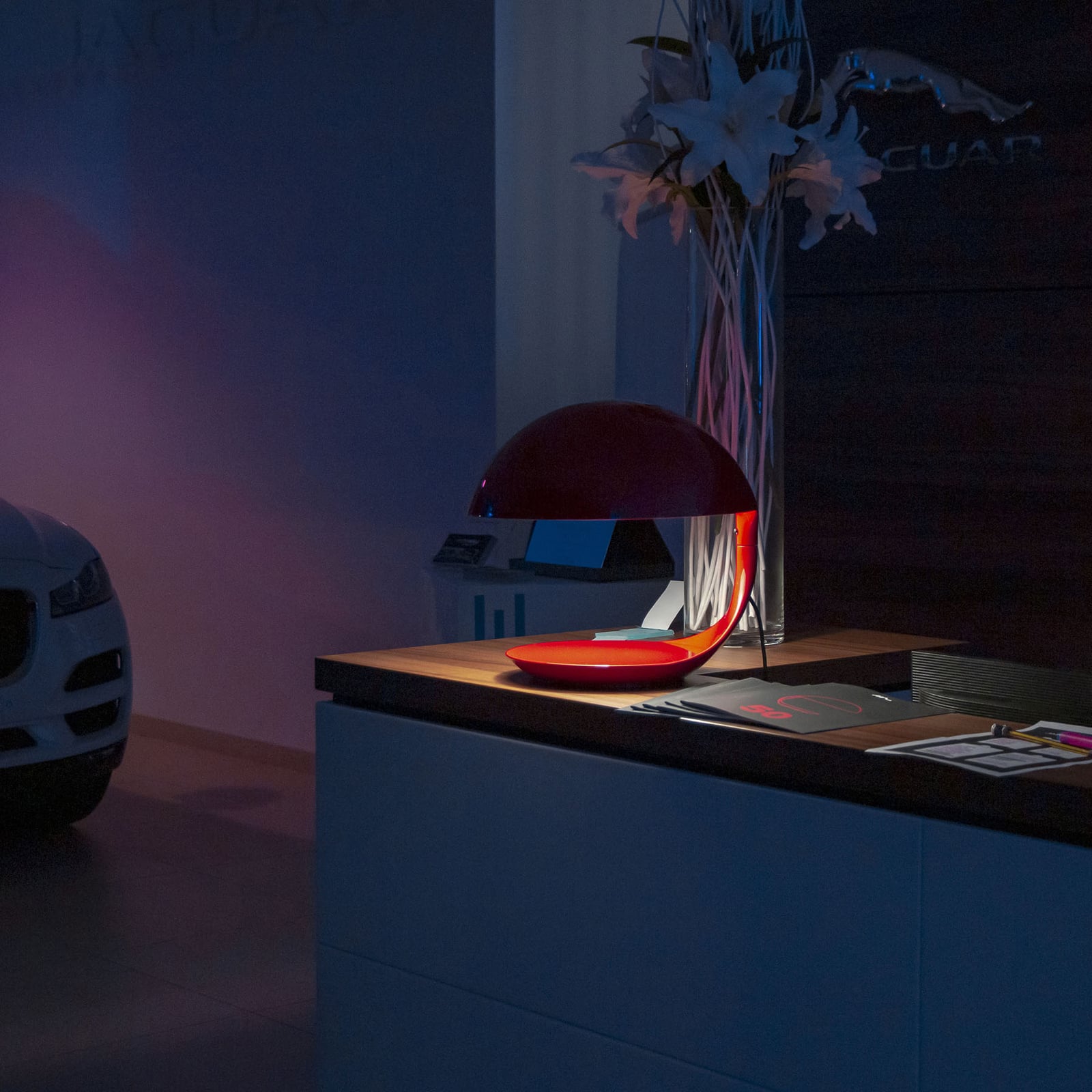 Cobra Retro-Tischleuchte, rot - Martinelli Luce Cobra Retro-Tischleuchte, rot - Martinelli Luce