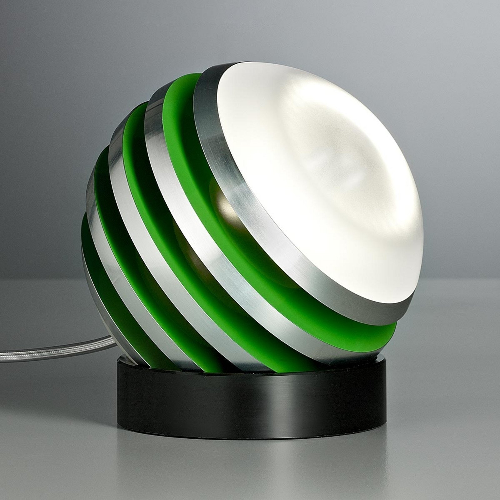 TECNOLUMEN Bulo - Lampă de masă cu LED verde - Camera de zi / sufragerie - design - Metal