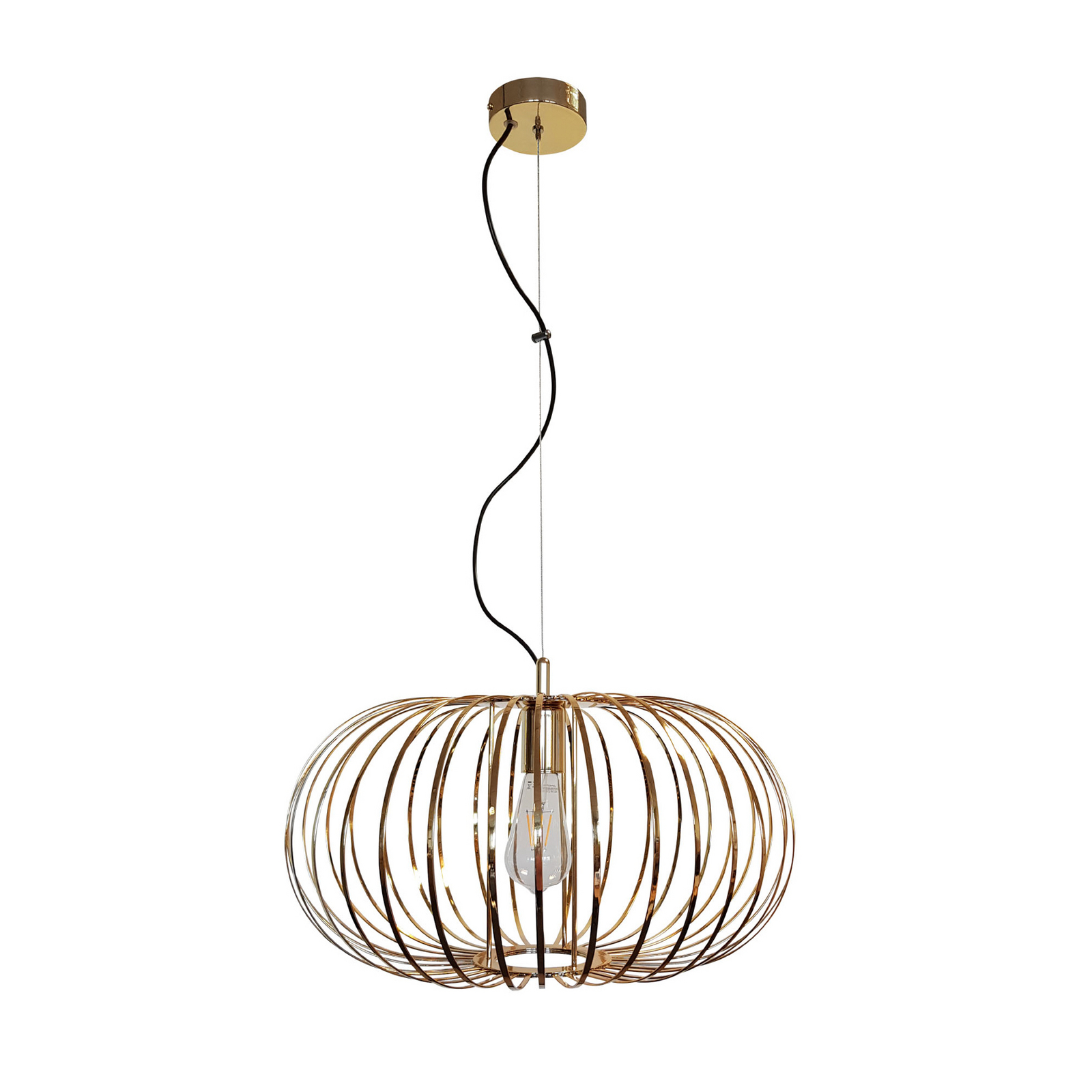 Висяща лампа Globe, Ø 51 cm, златиста, 1-пламъчна, E27