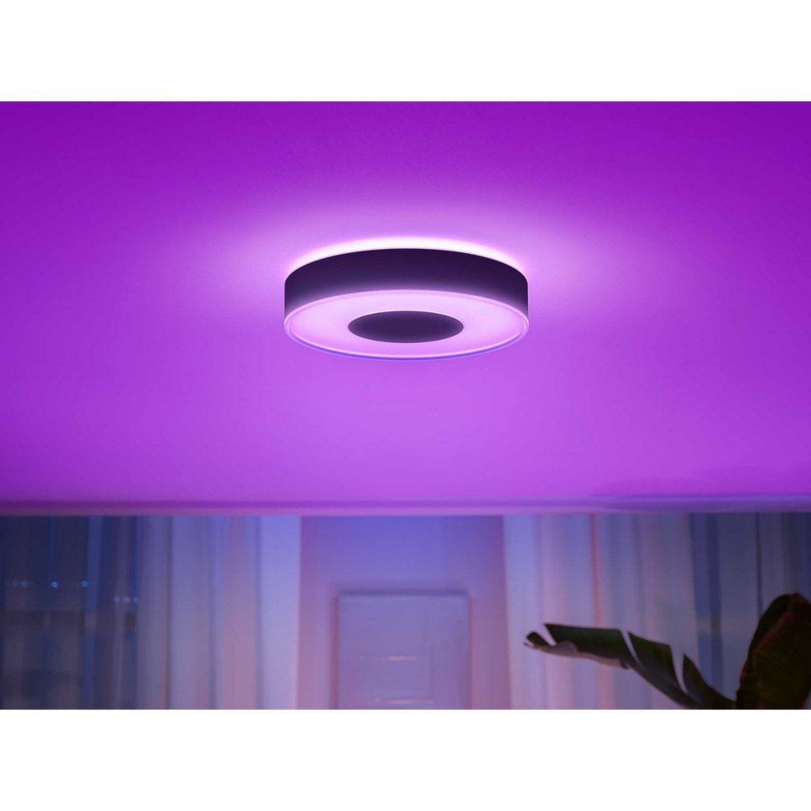 Infuse M Hue Plafonieră White&Color Amb. Black - Philips Hue