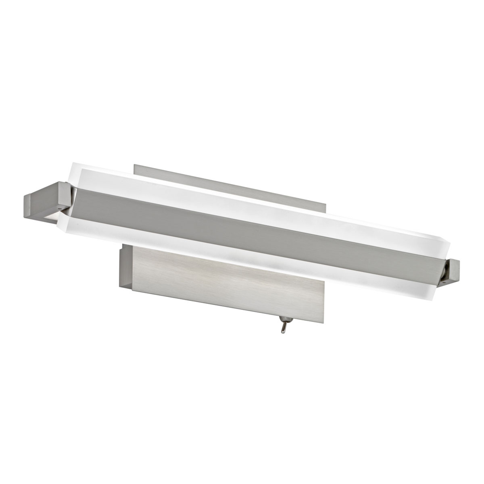 Fischer & Honsel Turn LED wall light with switch, 35 cm, for Living / Dining Room, metal, acrylic, 10 W, energy efficiency: A+, W: 35 cm