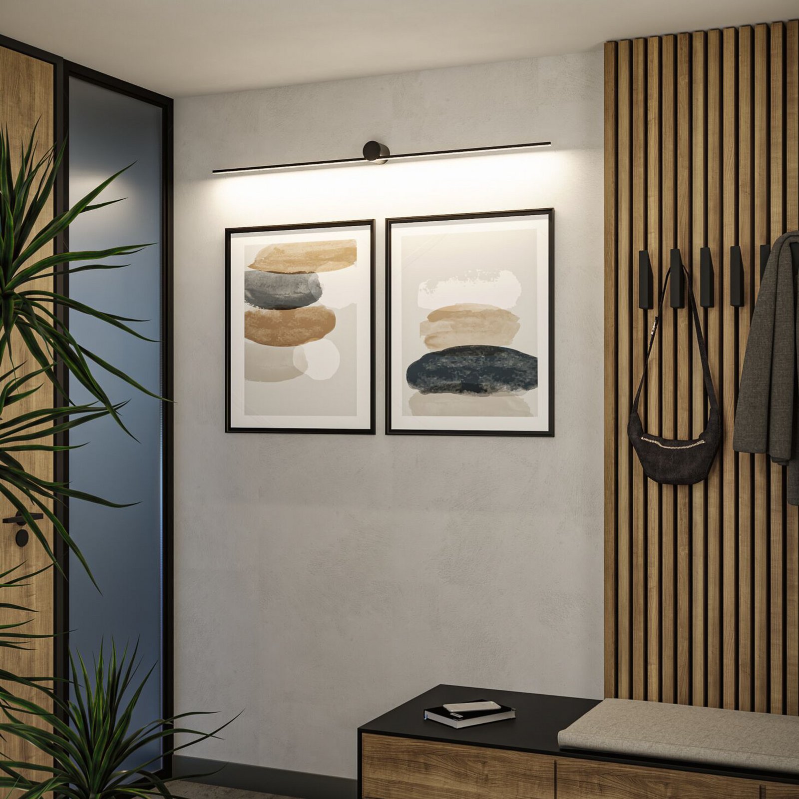 Sava Sienas Lampa IP44 850lm 13,5W Matt Black - Paulmann