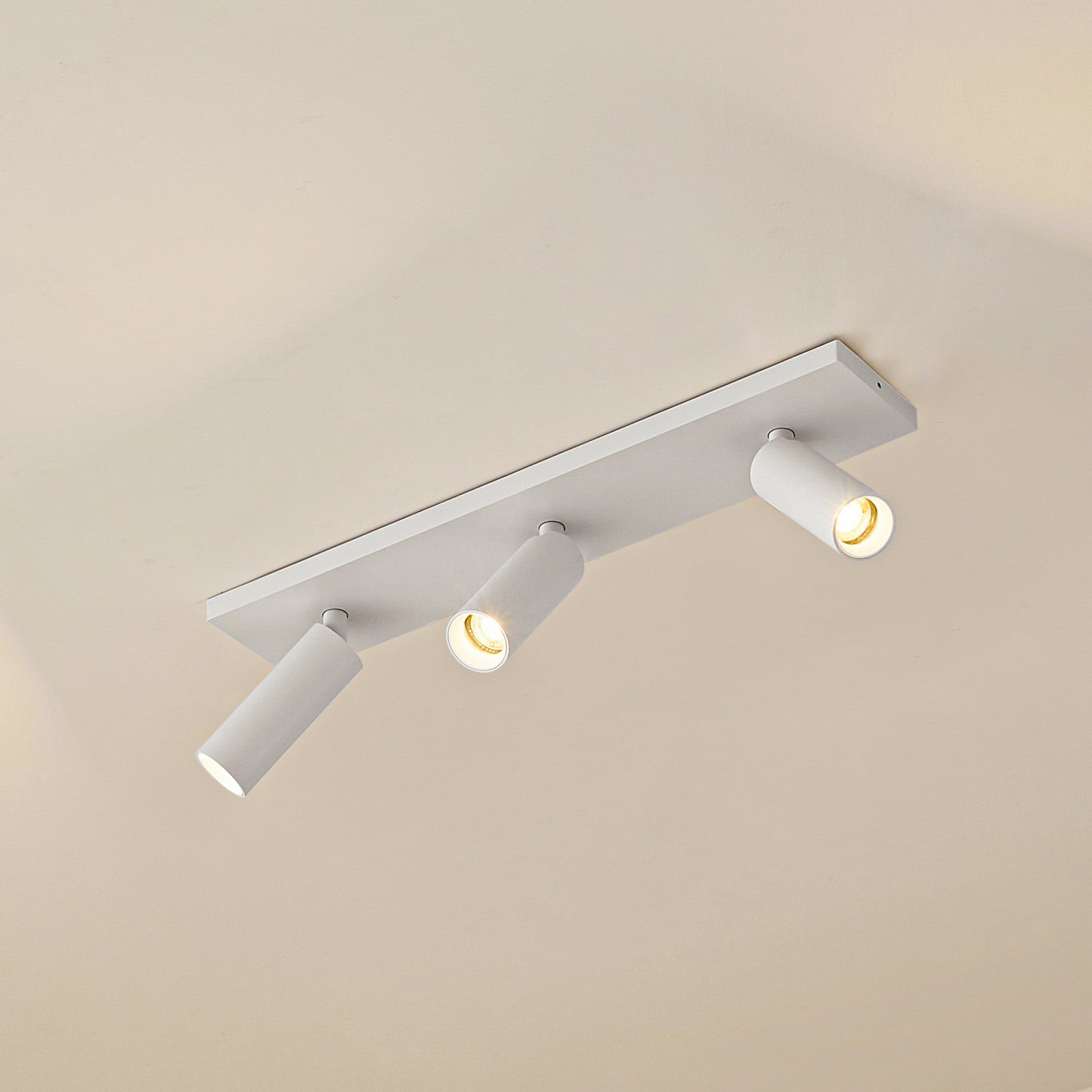 Arcchio Brinja Slim ceiling spotlight, white, 3-bulb, GU10 MR11