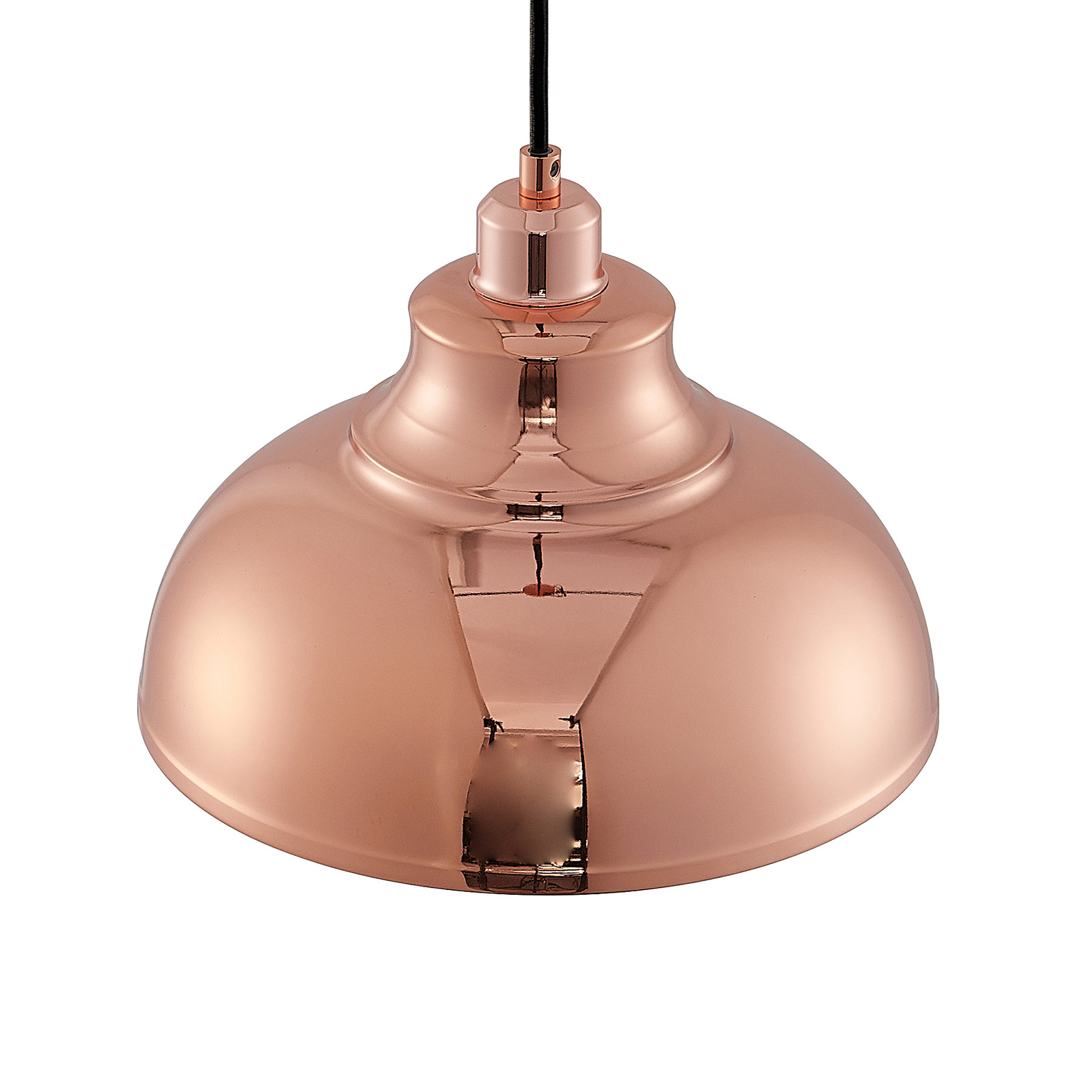 Lindby Emna pendant lamp, 1-bulb, copper