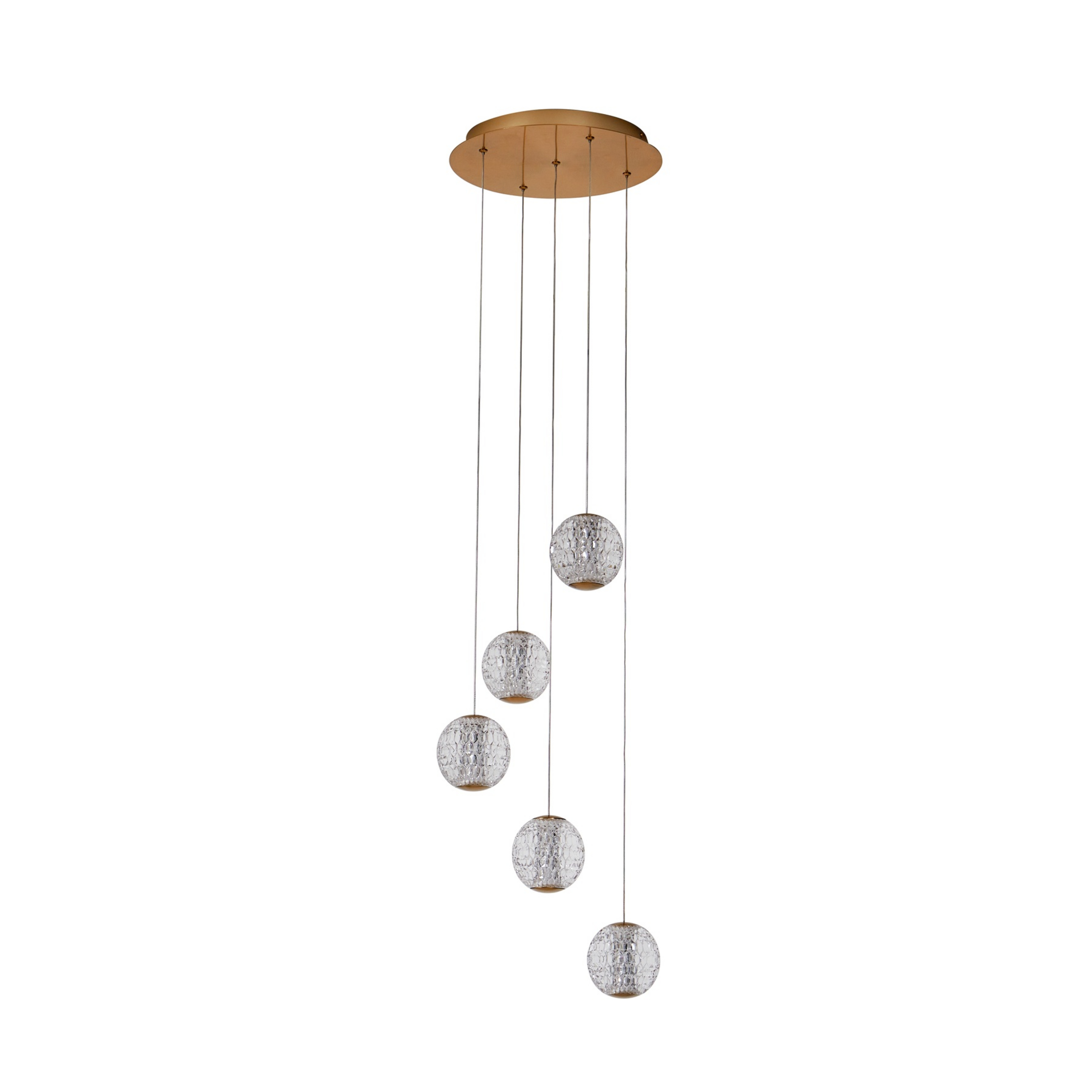 Ismenia 5 LED Pendelleuchte Messing - Lucande