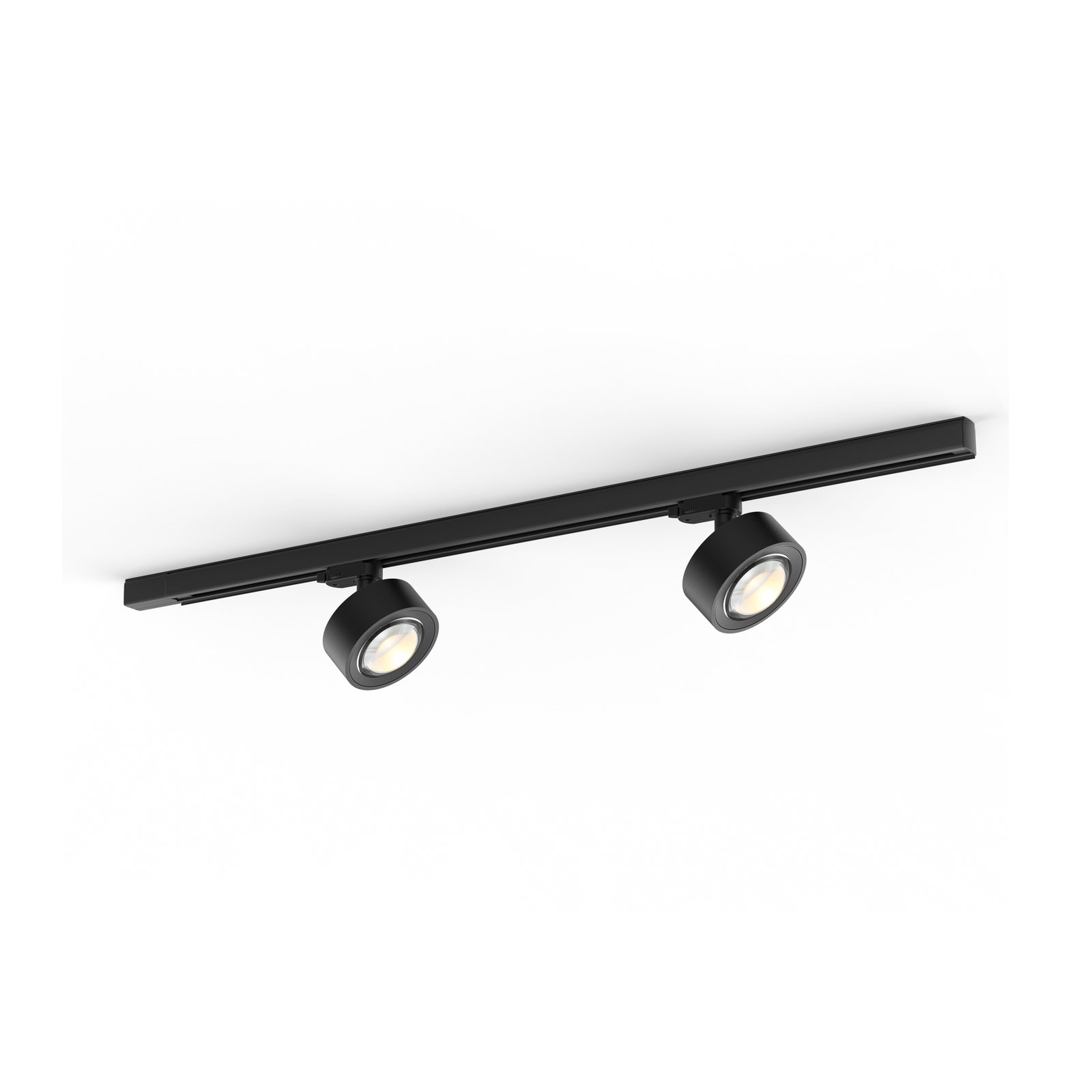 Molto Luce LED three-circuit track lighting system Mag, black, 827