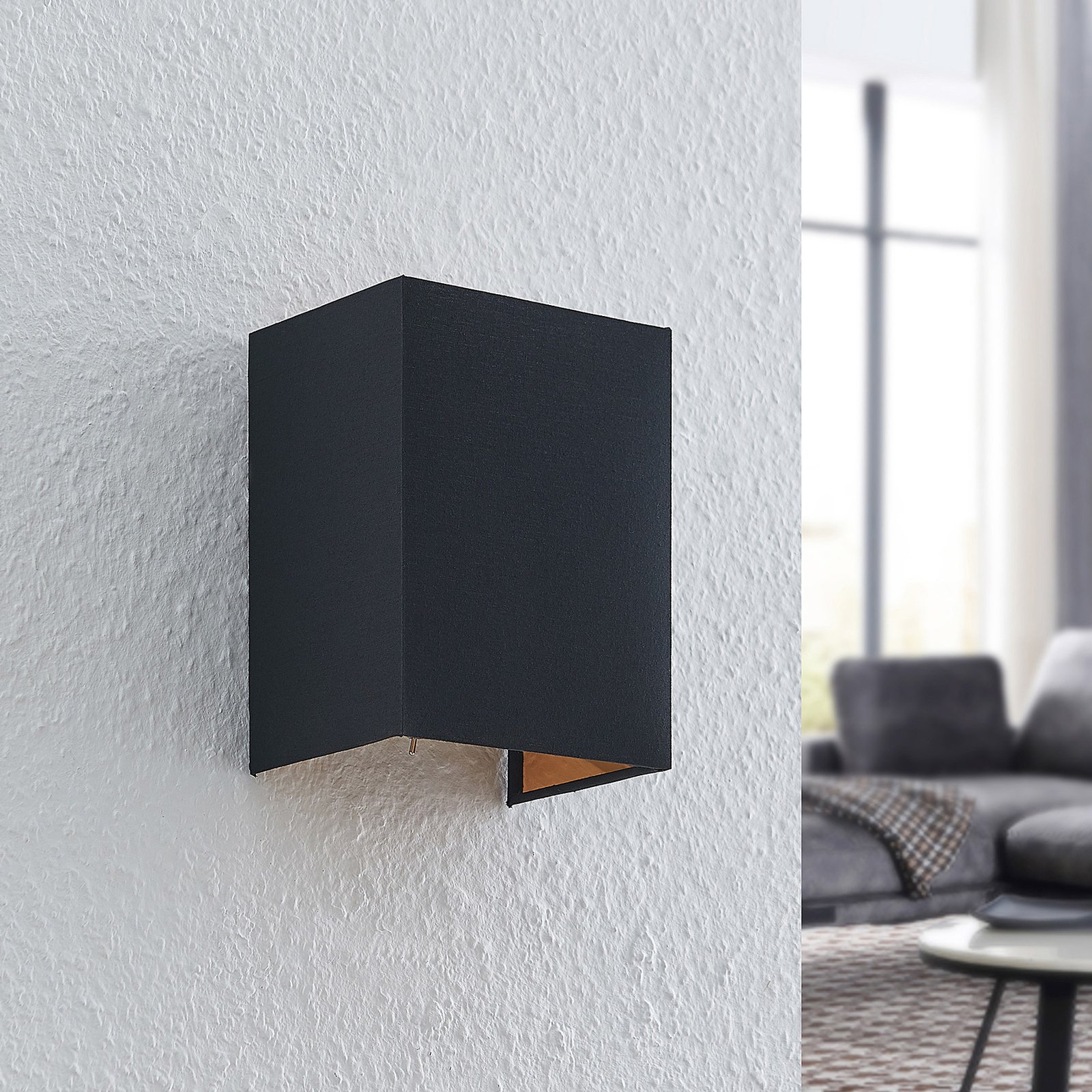 Lukani Lampa Ścienna Black/Gold/Nickel - Lindby