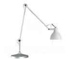 Luxy T2 Stolní Lampa Aluminium s Gloss White - Rotaliana