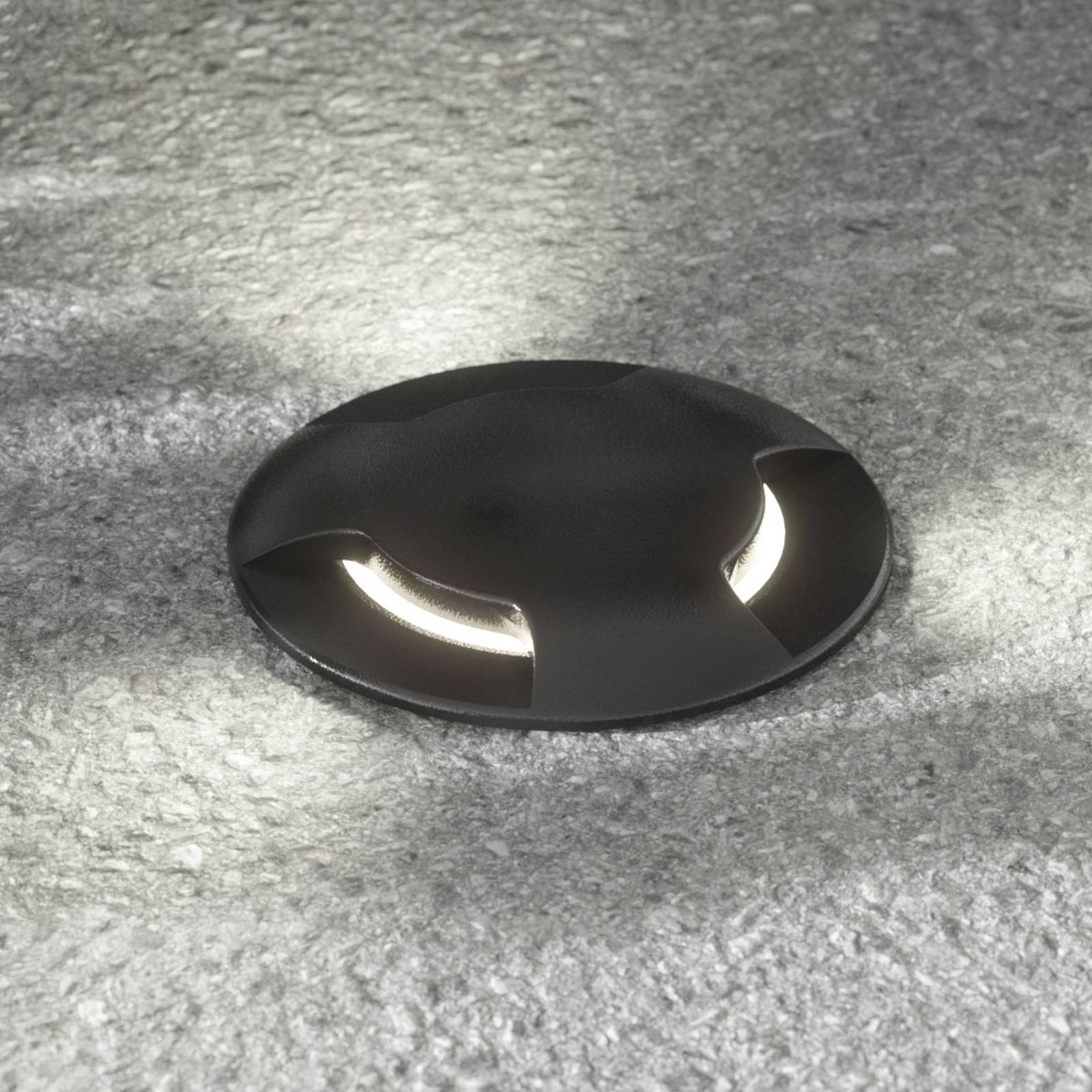 Fumagalli Ceci 160-3L LED deck light, black CCT - Recessed Floor Light - Recessed Light - Modern