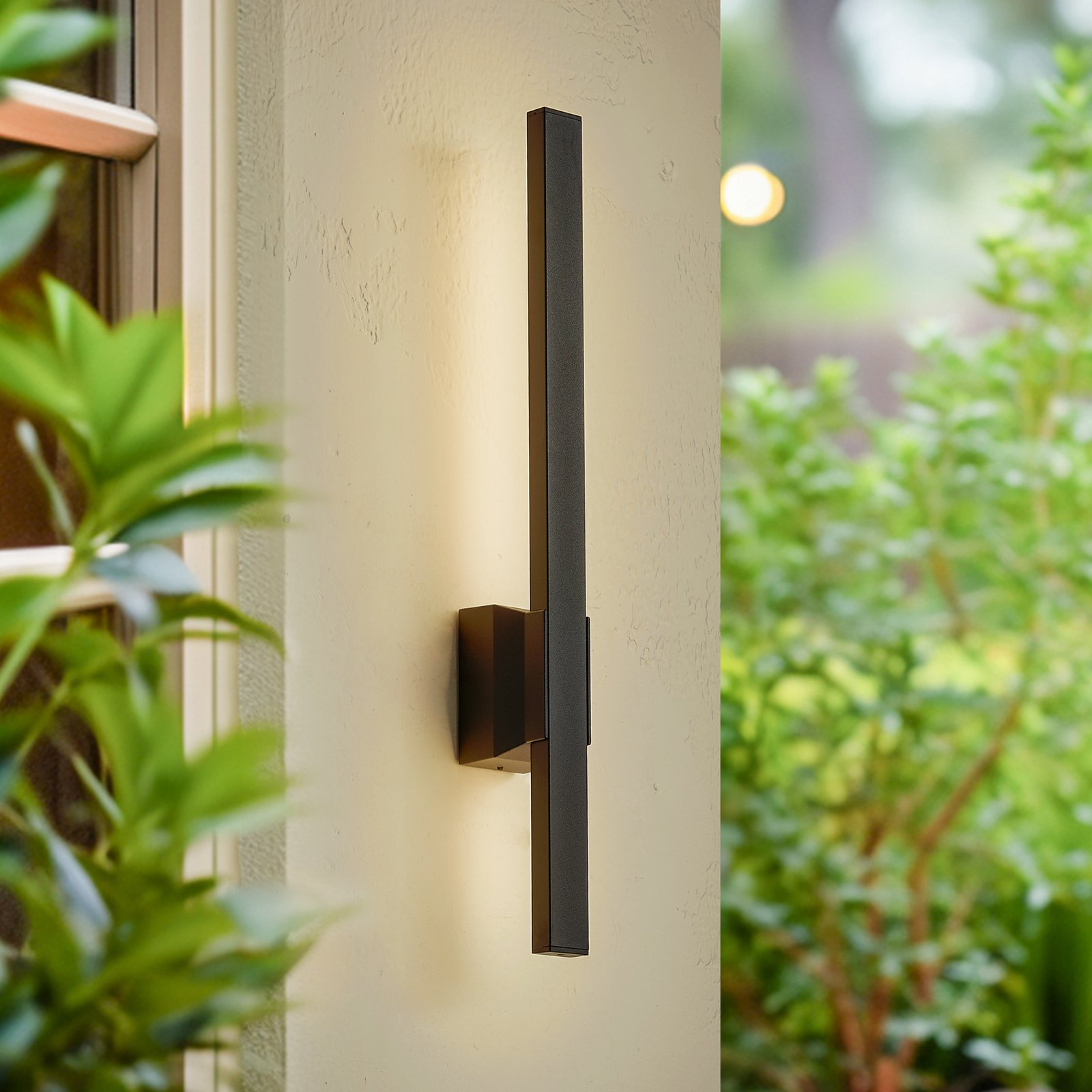 Sakari LED All'aperto Applique da Parete Nero - Lindby