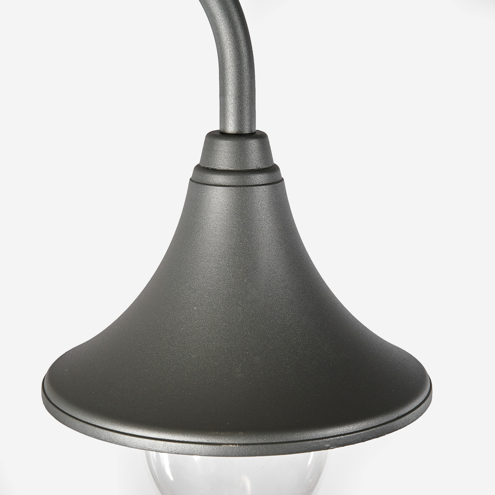 Lindby Außenleuchte Madea, grau, 2-flg., 212 cm, E27, IP44