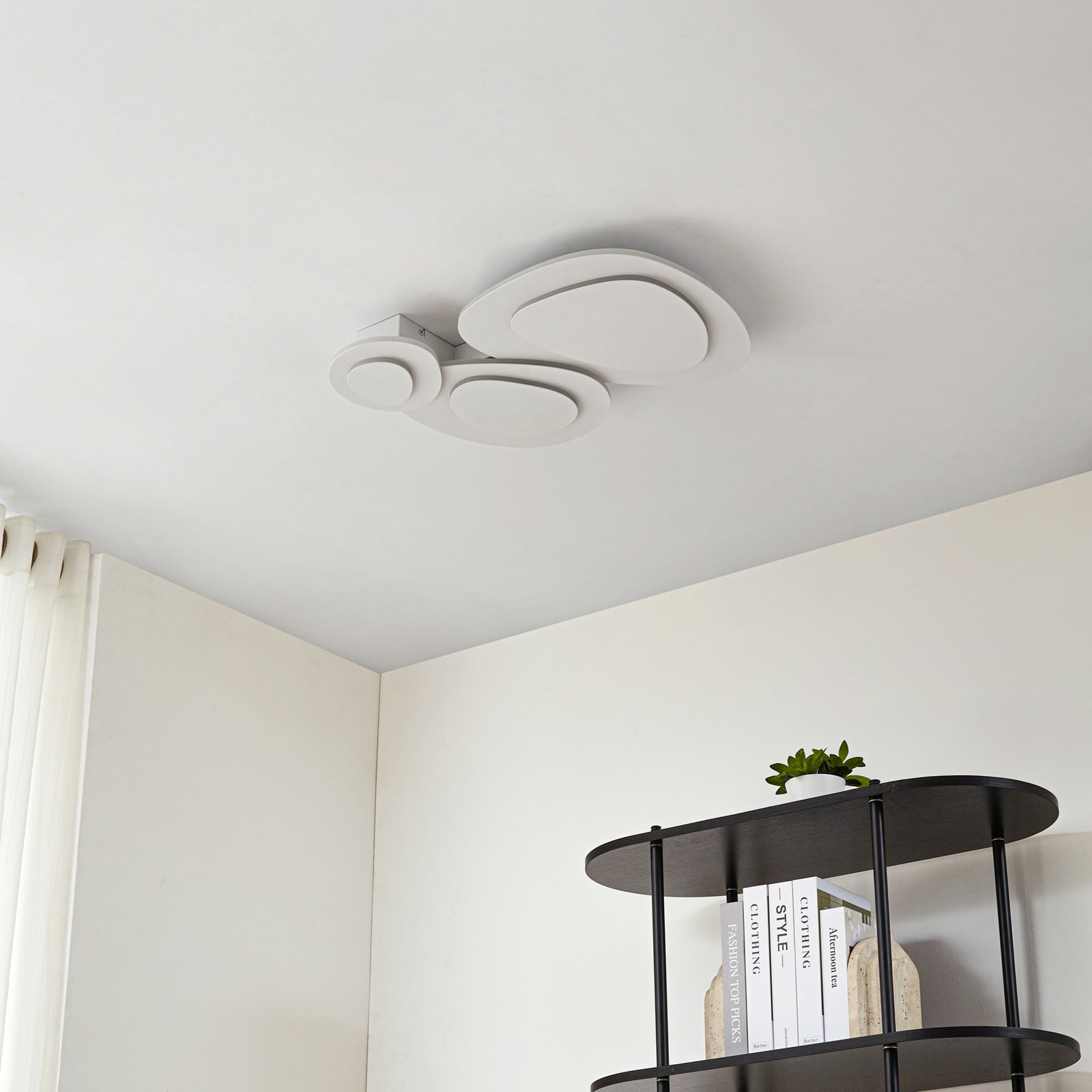 Delar LED-loftlampe, 60 x 60 cm, CCT, dæmpbar - Lindby