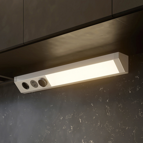 Arcchio Turim LED-Unterbaulampe, CCT, USB, silber
