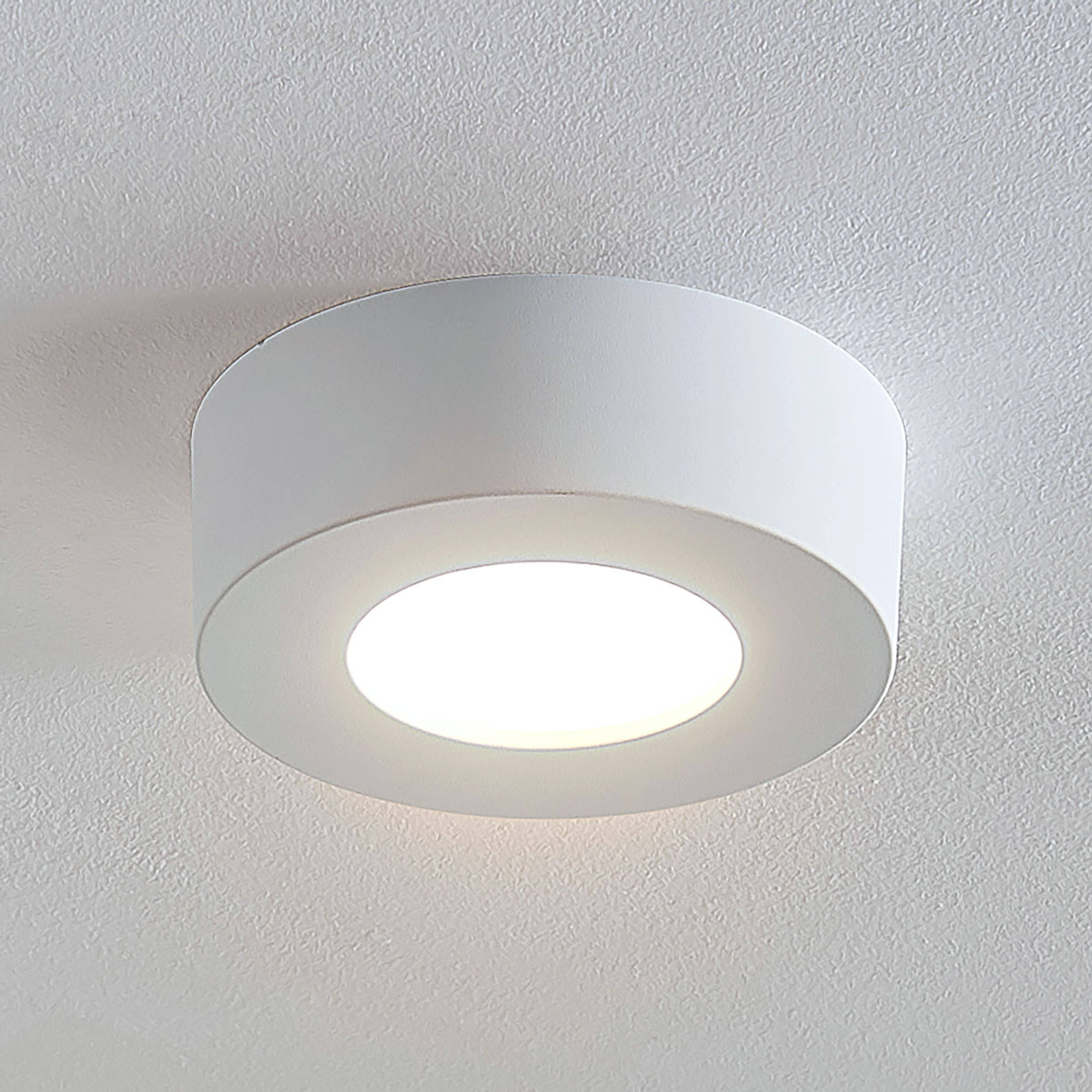 Lámpara de techo Marlo 3000K blanca redonda 12,8cm