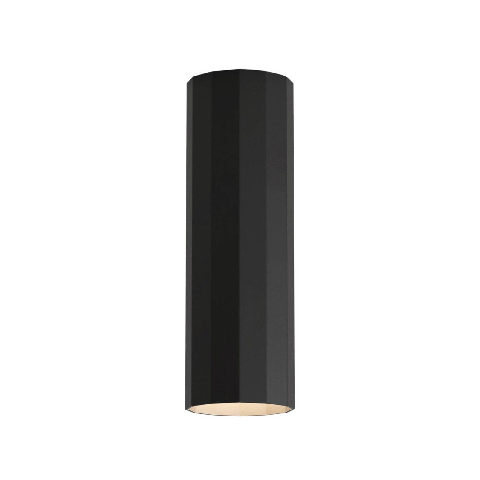 astro - hashira surface 250 downlight, czarny matowy, do salonu / jadalni, aluminium, gu10, 6w, wys. 25.1 cm