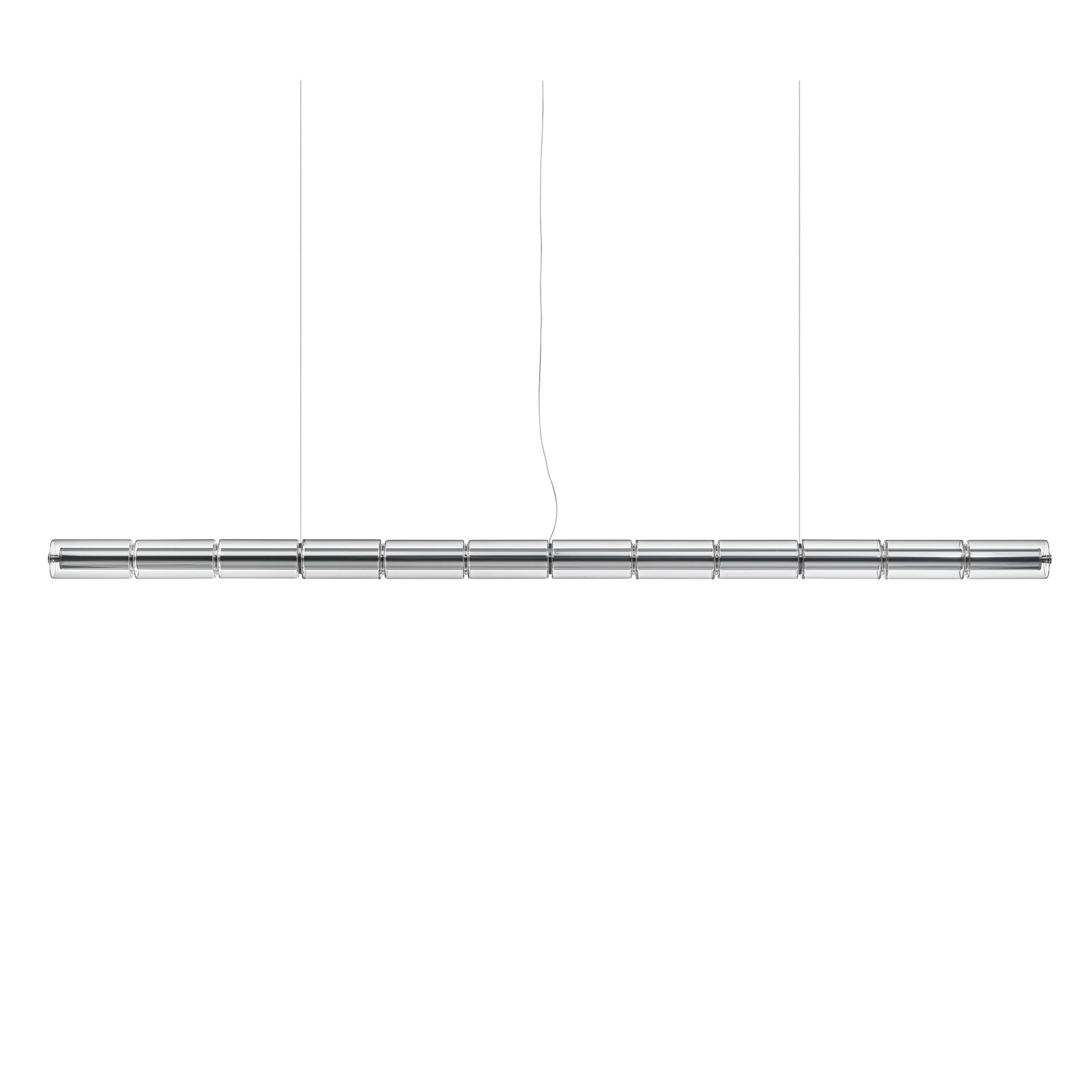 FLOS LED pendant light LUCE CILINDRICA S3, glass