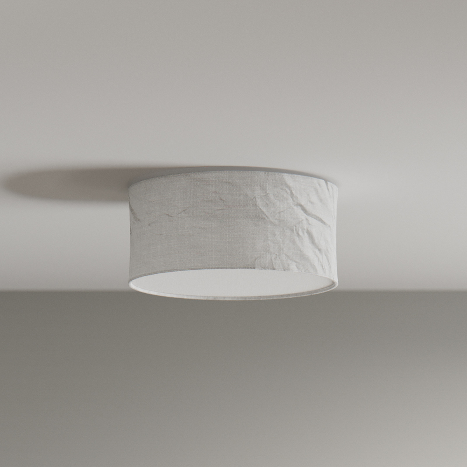 By Rydéns plafonieră Vita Ø 40 cm alb in - Camera de zi / sufragerie - Țesătură / Textil