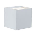 Paulmann Cybo LED utomhusvägglampa, 2.700 K, 8 x 8 cm, vit