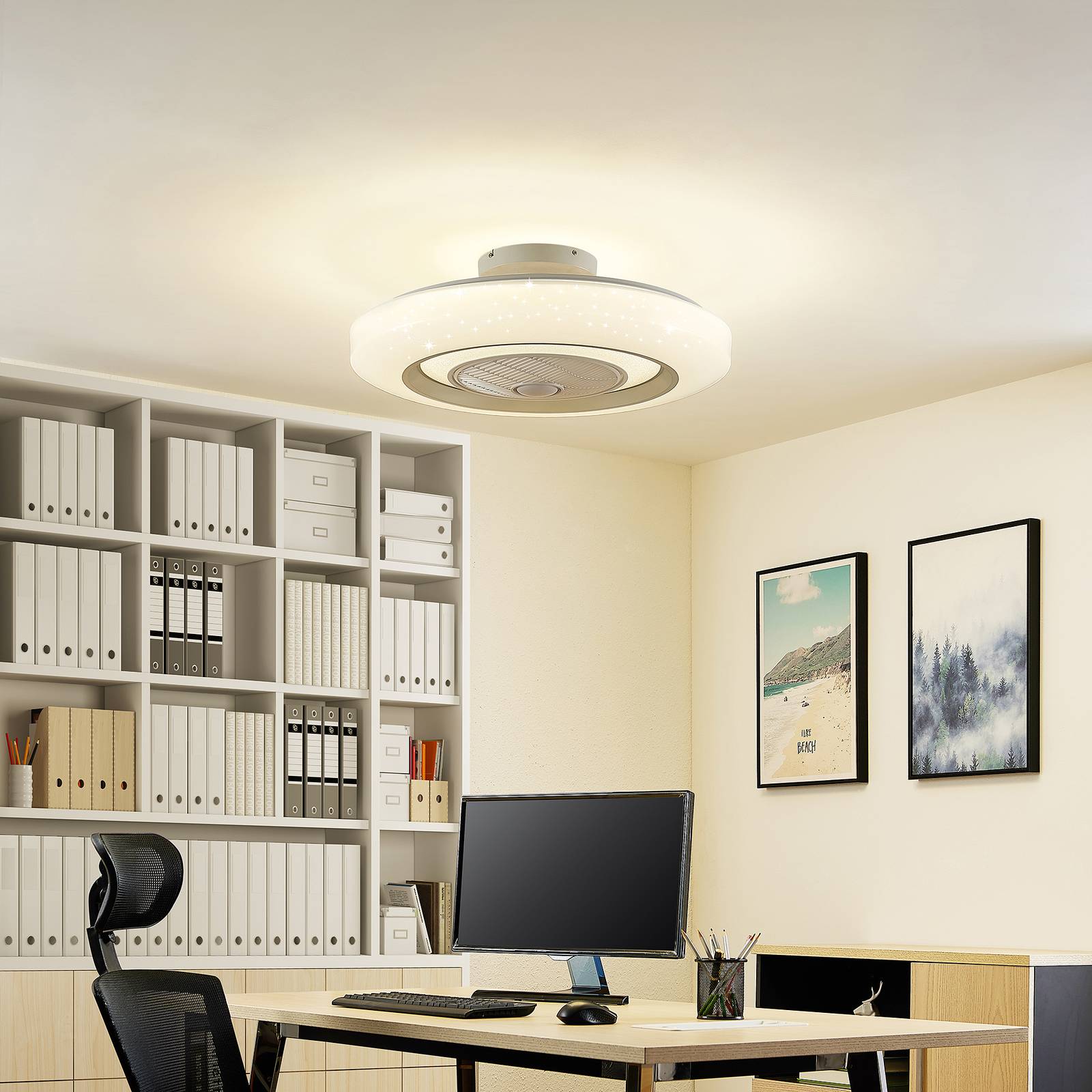 Lindby Lissiana ventilateur de plafond LED