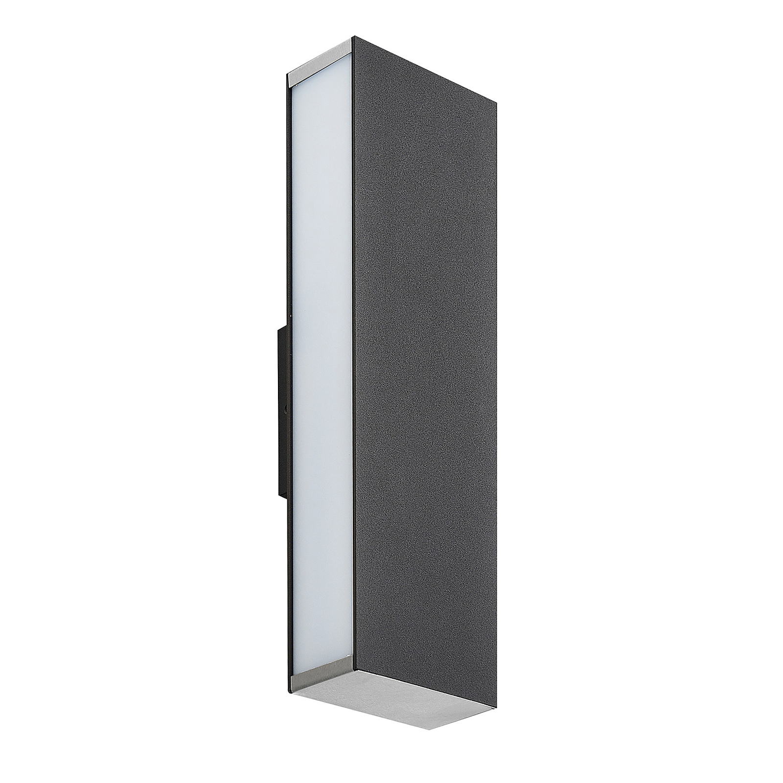 Lucande Aegisa LED outdoor wall lamp, angular Lights.co.uk