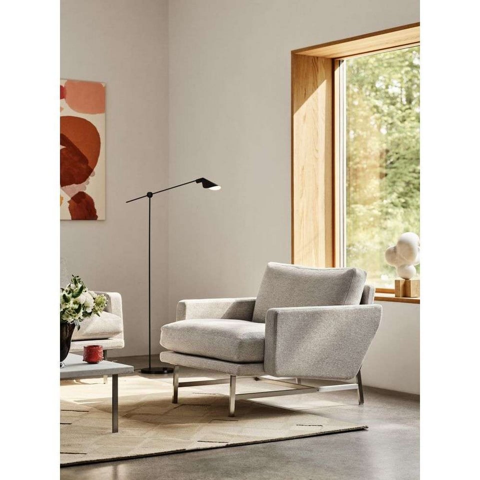Fritz Hansen MS Series MS011 Golvlampa, metallisk från Fritz Hansen