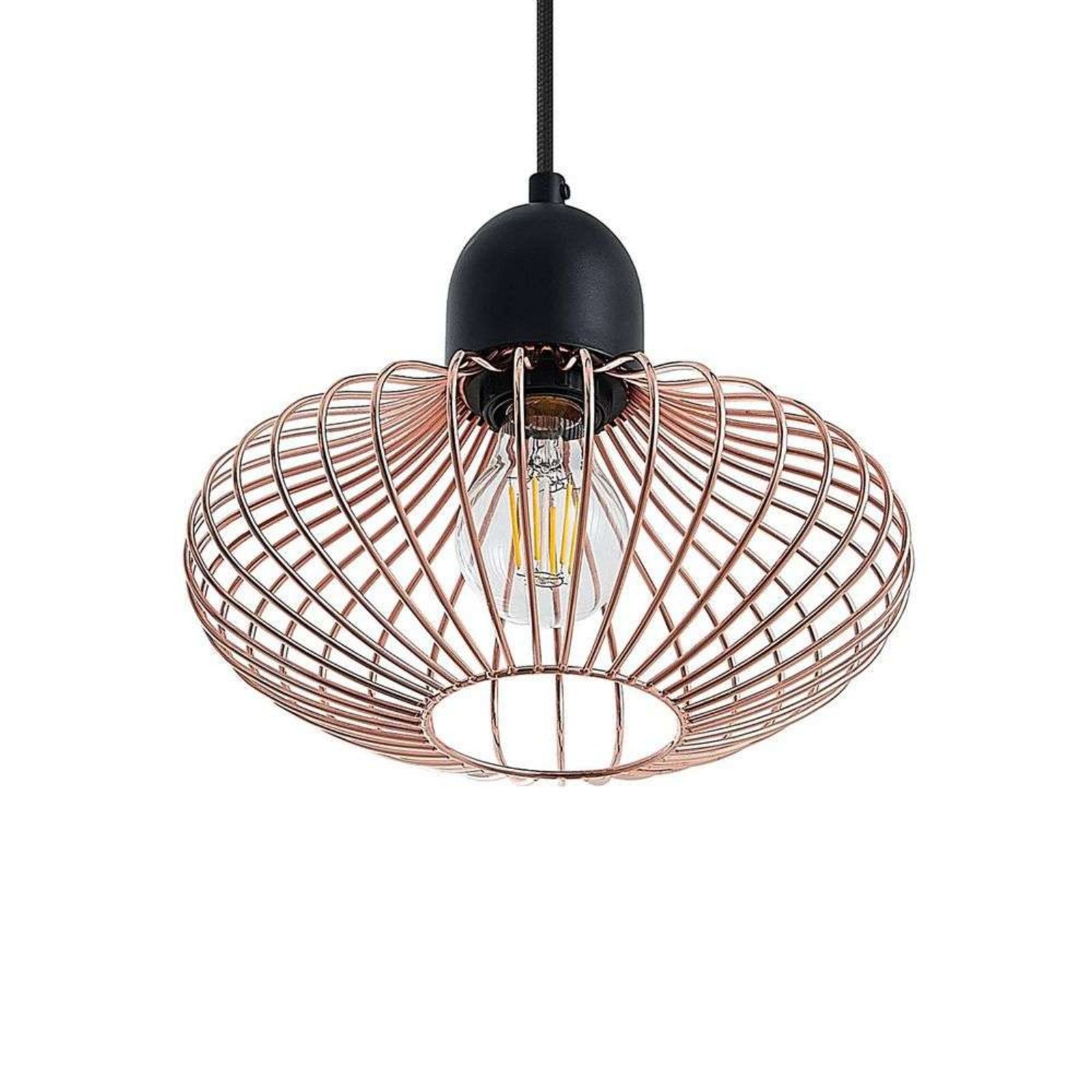 Justinos 3 Lustră Pendul Black/Copper - Lindby