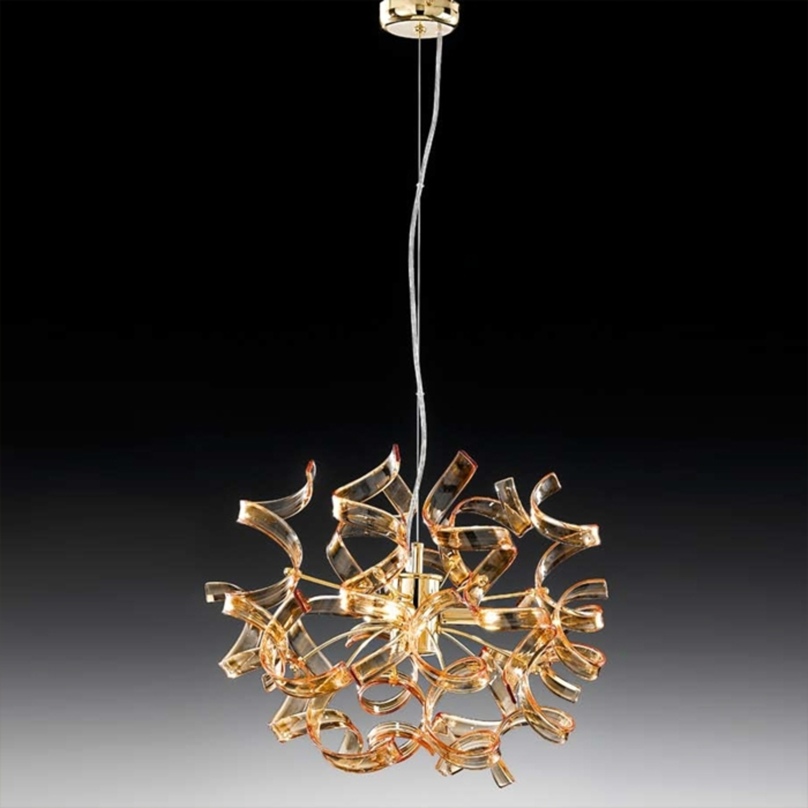 Fraaie hanglamp Amber, diameter 40 cm