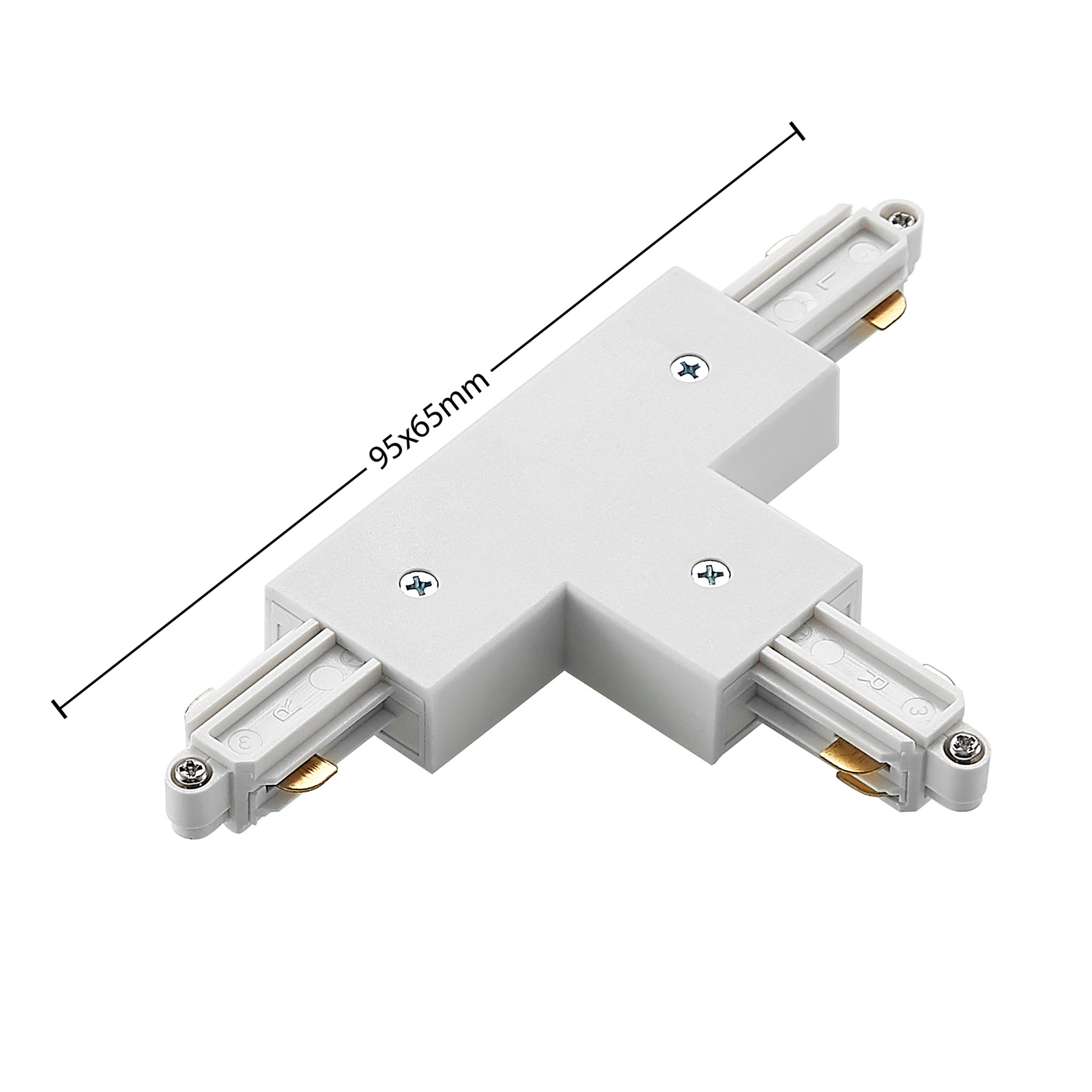Linaro Track T-Connector Wit - Lindby