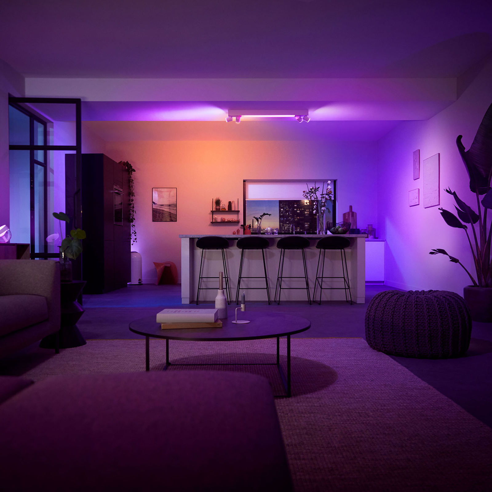Philips Hue Centris vierflammig white&color