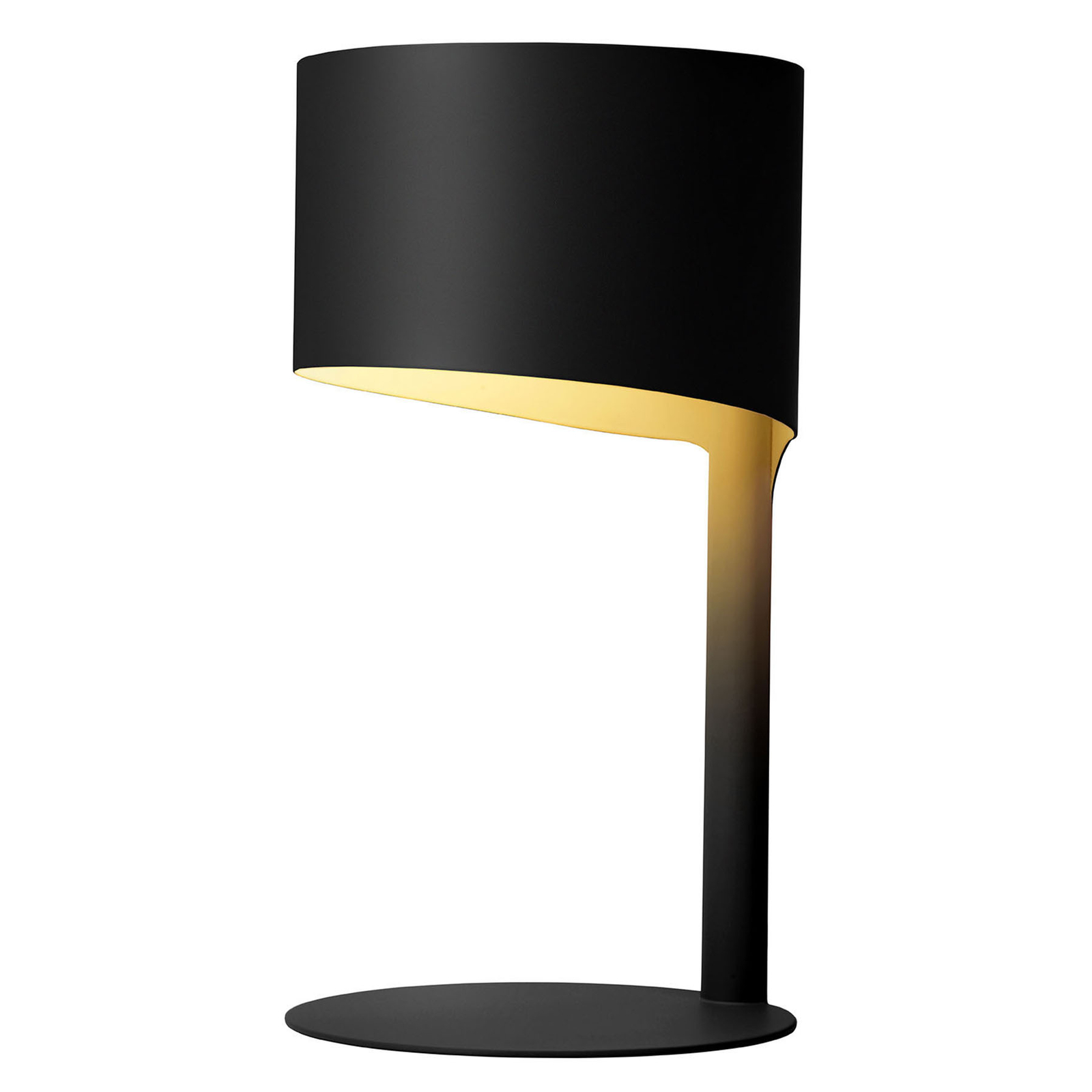 Lámpara de mesa Kollio de metal, negro