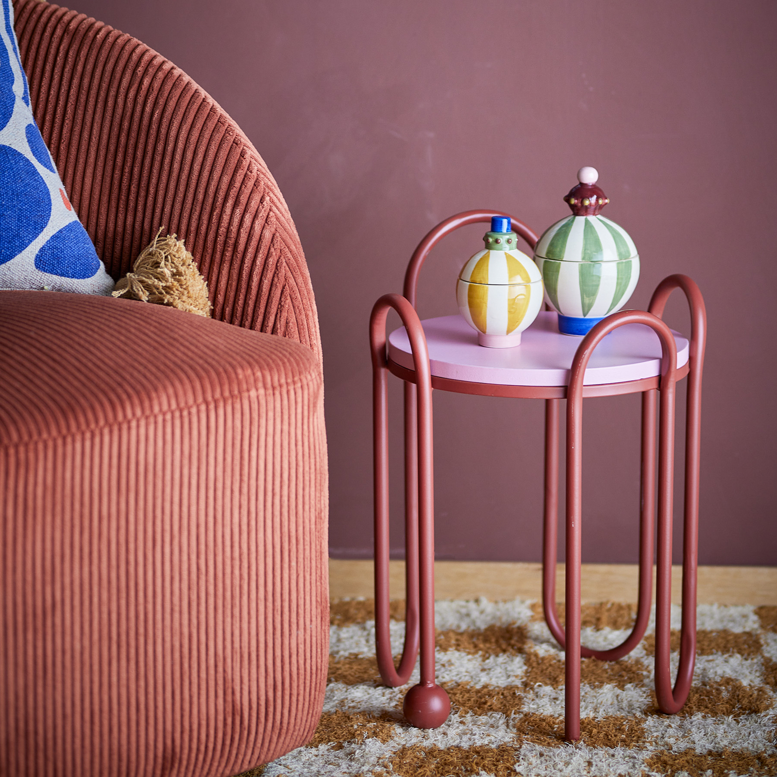 Whimsica Beistelltisch, Metall, rot - BLOOMINGVILLE Whimsica Beistelltisch, Metall, rot - BLOOMINGVILLE