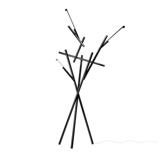 Foscarini Tuareg LED-Stehleuchte, Dimmer, schwarz
