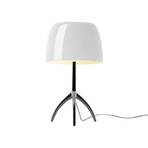 Lumiere Grande Lampă de Masă E27 Black Chrome/White - Foscarini