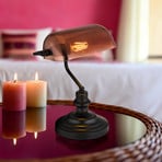 Candeeiro de mesa Antique, cor cobre/preto mate, altura 37 cm