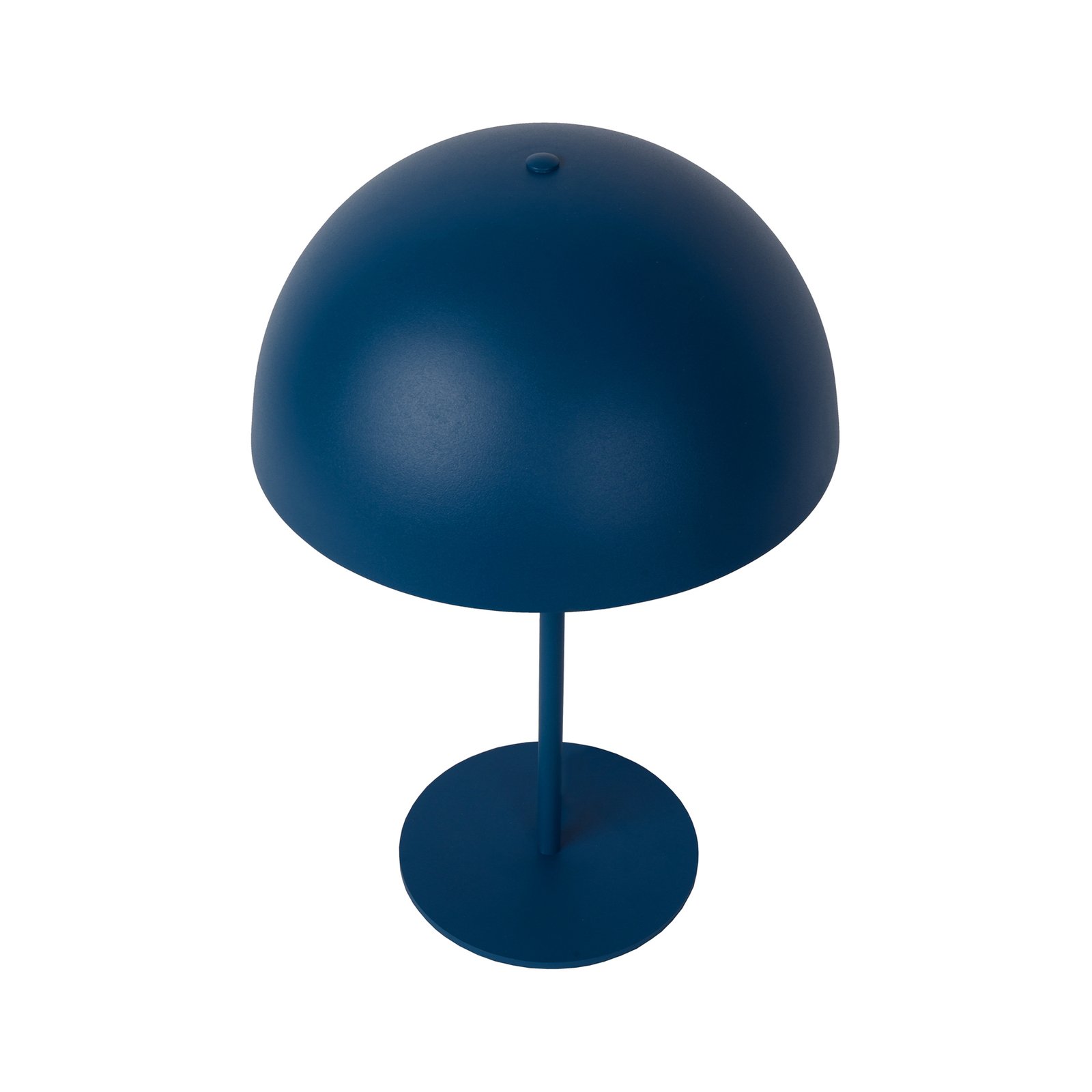 Tischleuchte Siemon aus Stahl, Ø 25 cm, blau