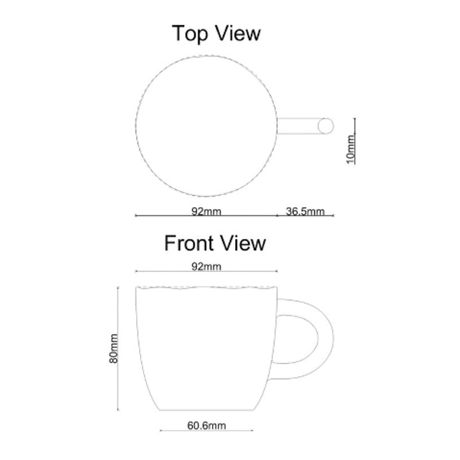 Tazza HDVida, rosa, ceramica, Ø 9 cm, set da 4 - House Doctor