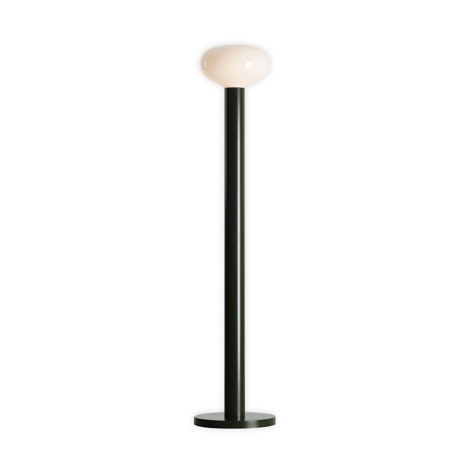 Candeeiro de pé Flo, verde, altura 138 cm, 1 lâmpada, vidro Candeeiro de pé Flo, verde, altura 138 cm, 1 lâmpada, vidro