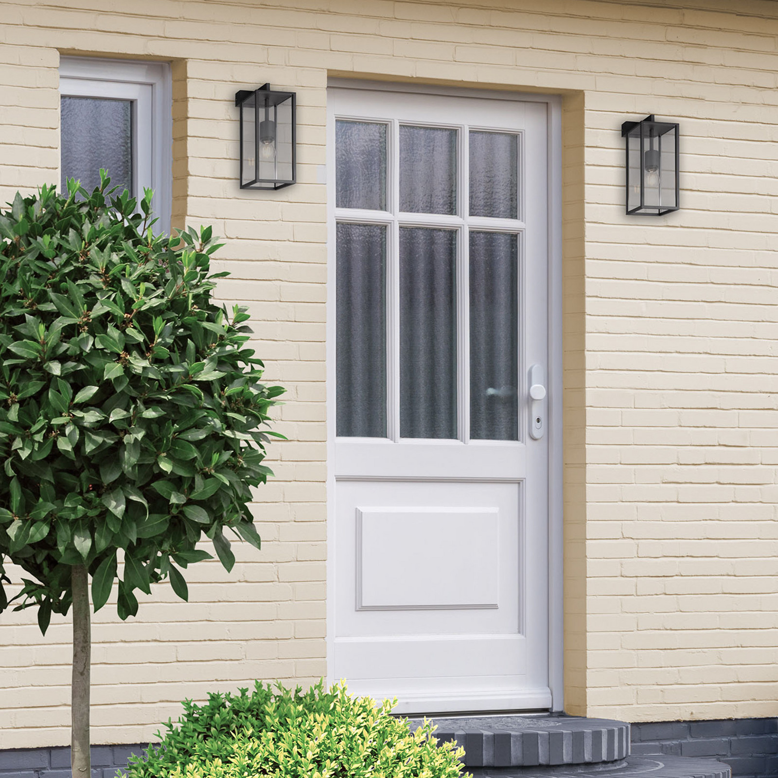 Lcd Γραφίτης Εξωτερικό Φωτιστικό Τοίχου 5072 Φανάρι Σε Γραφίτη