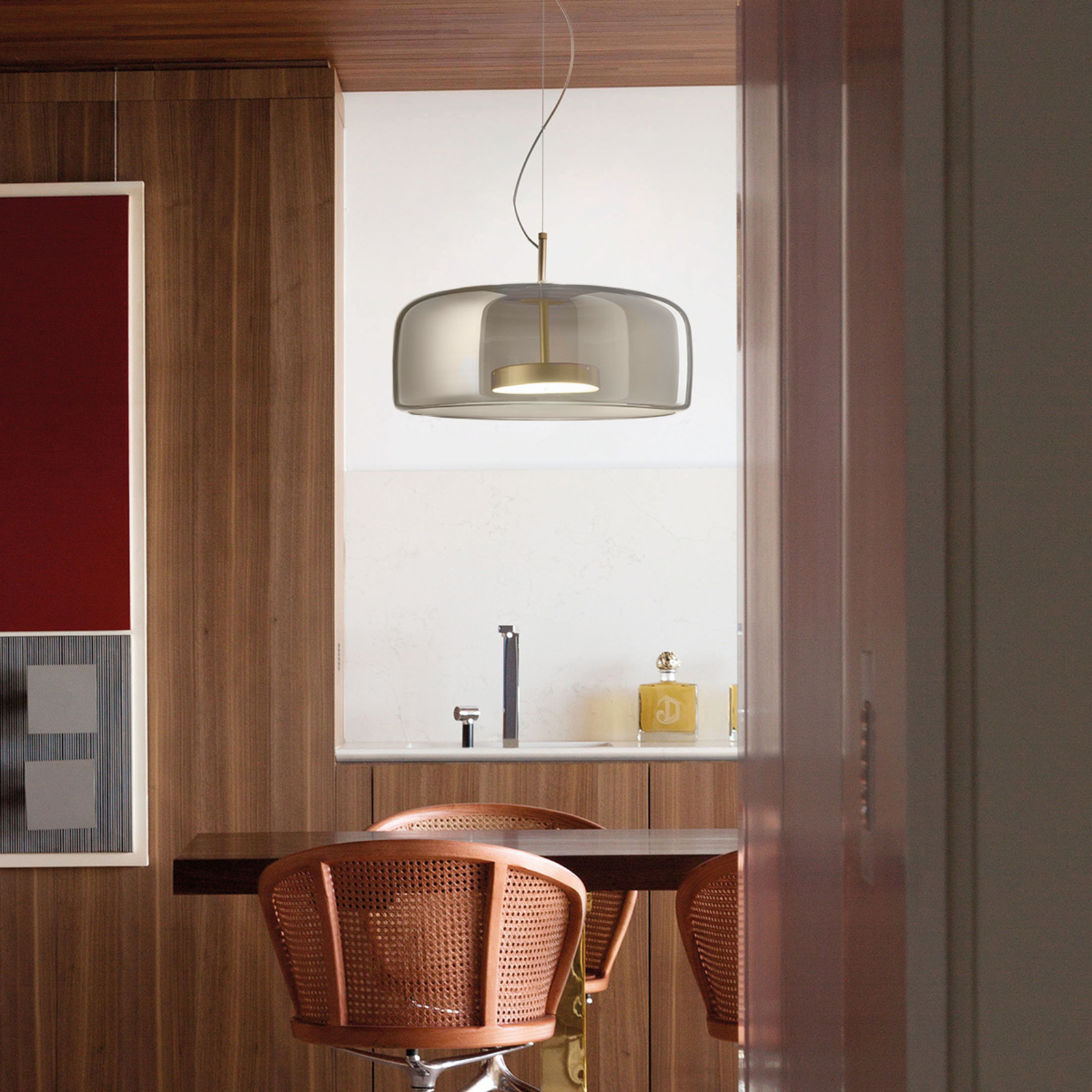 LED-Hängeleuchte Jube SP 1 G, 3.000 K, DIM2